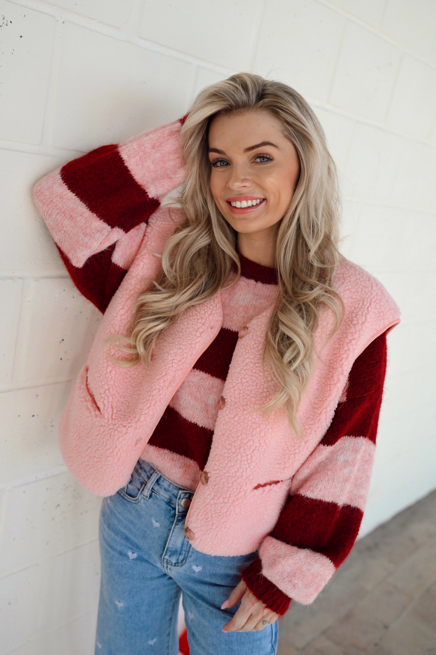 Noa Teddy Gilet - Roze (Last one!)