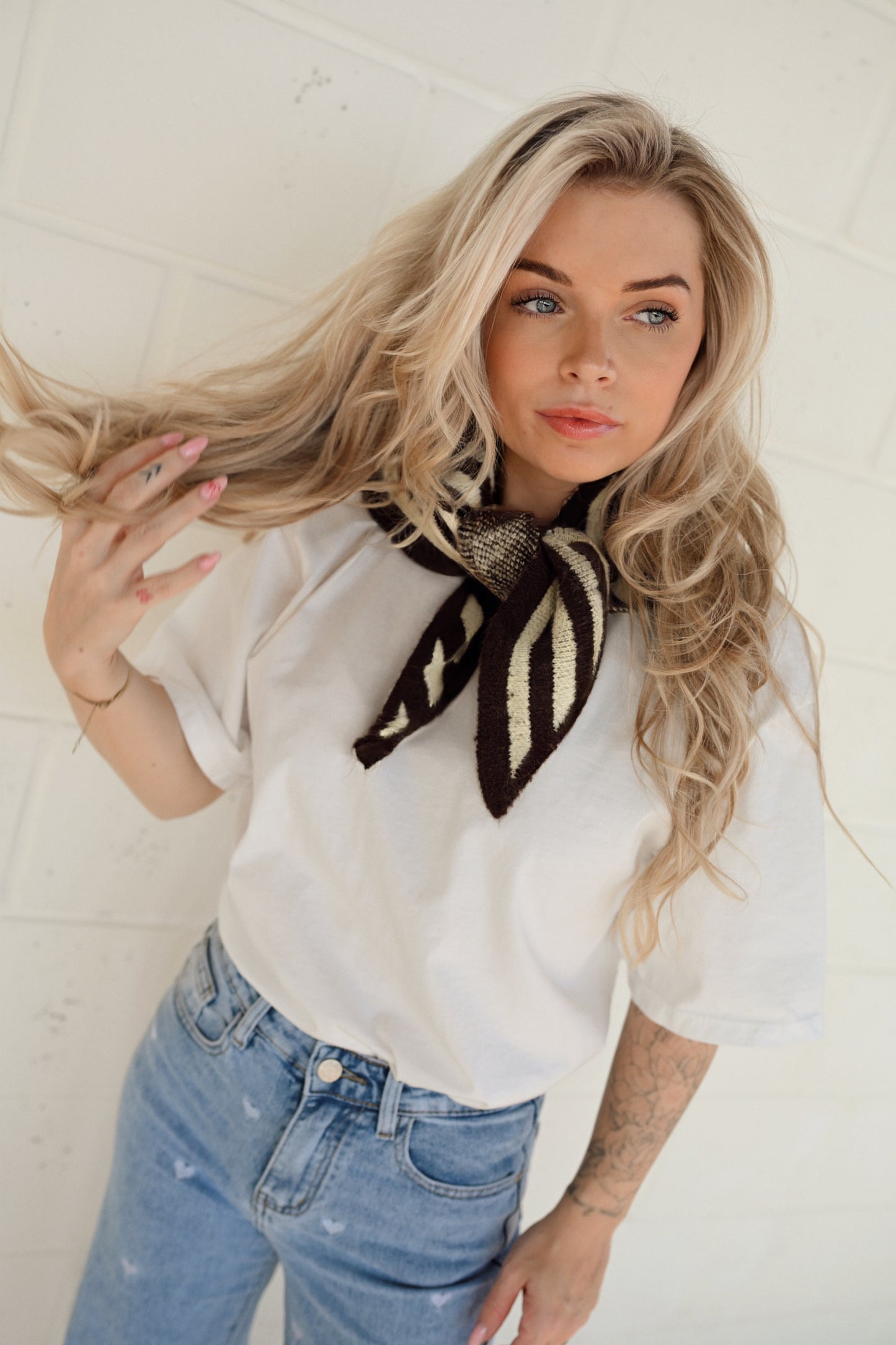 Wollen Sjaaltje Geel