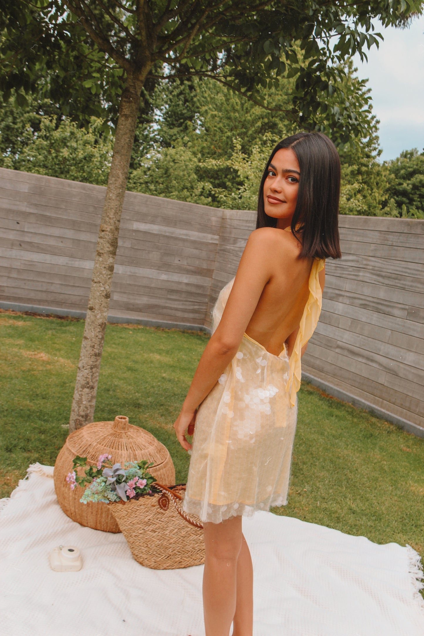 Sequin Dress Julia Yellow