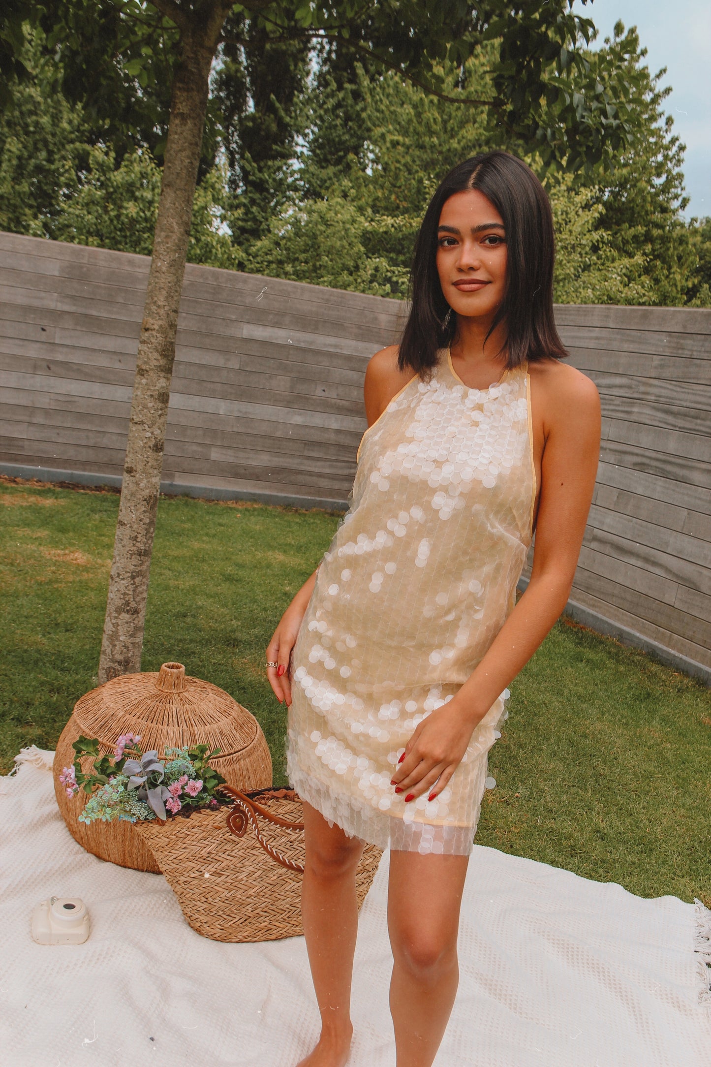 Sequin Dress Julia Yellow