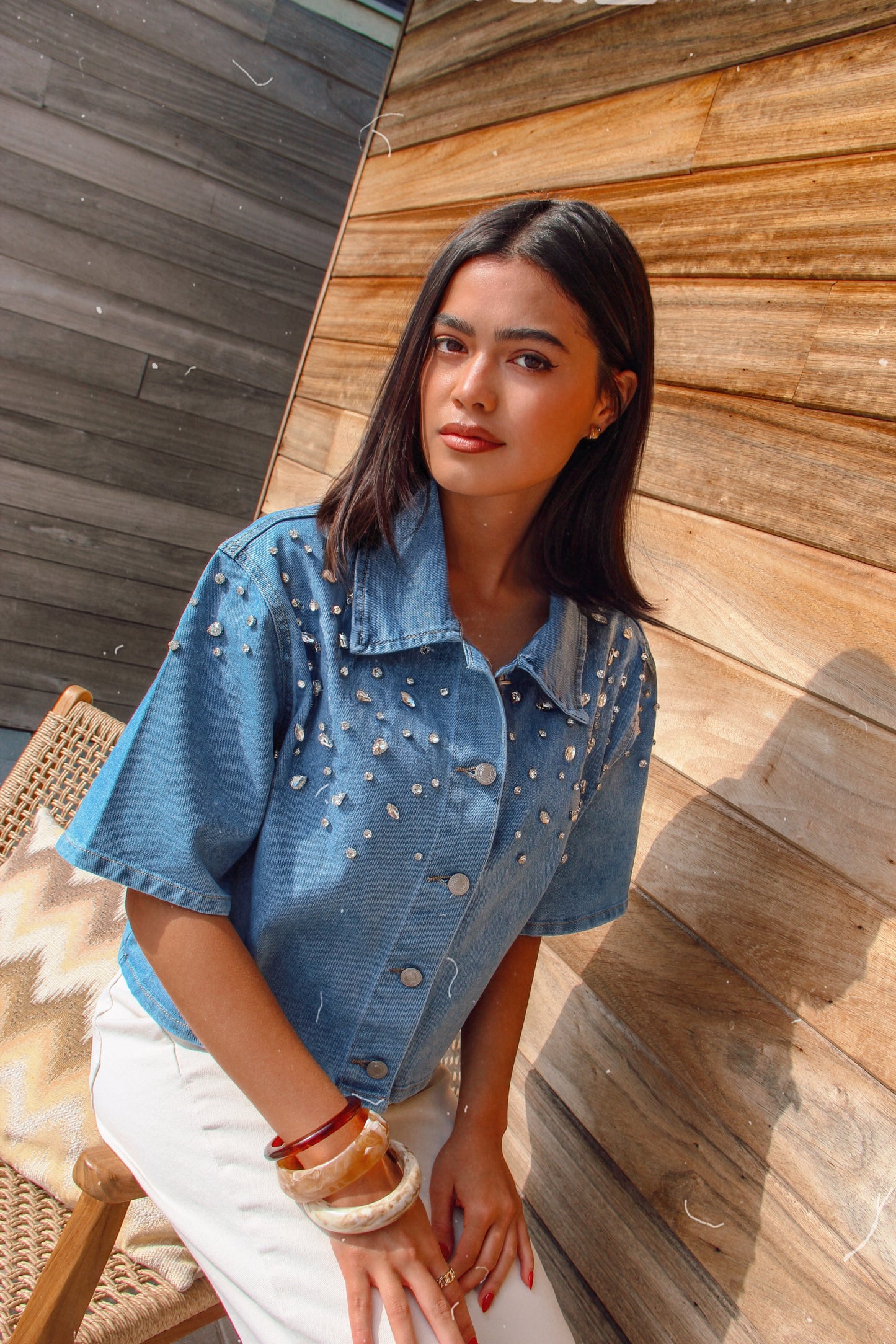 Denim Blouse Ilana Blue