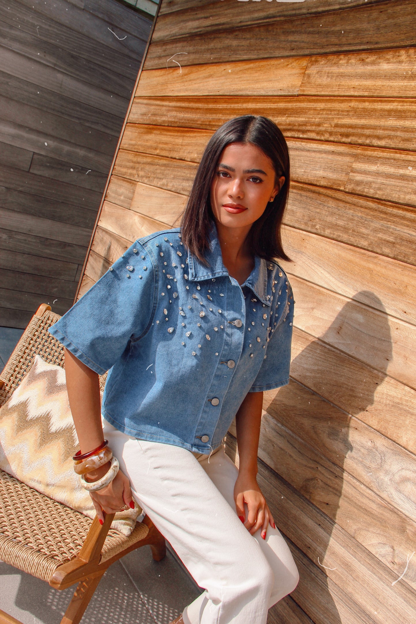 Denim Blouse Ilana Blue