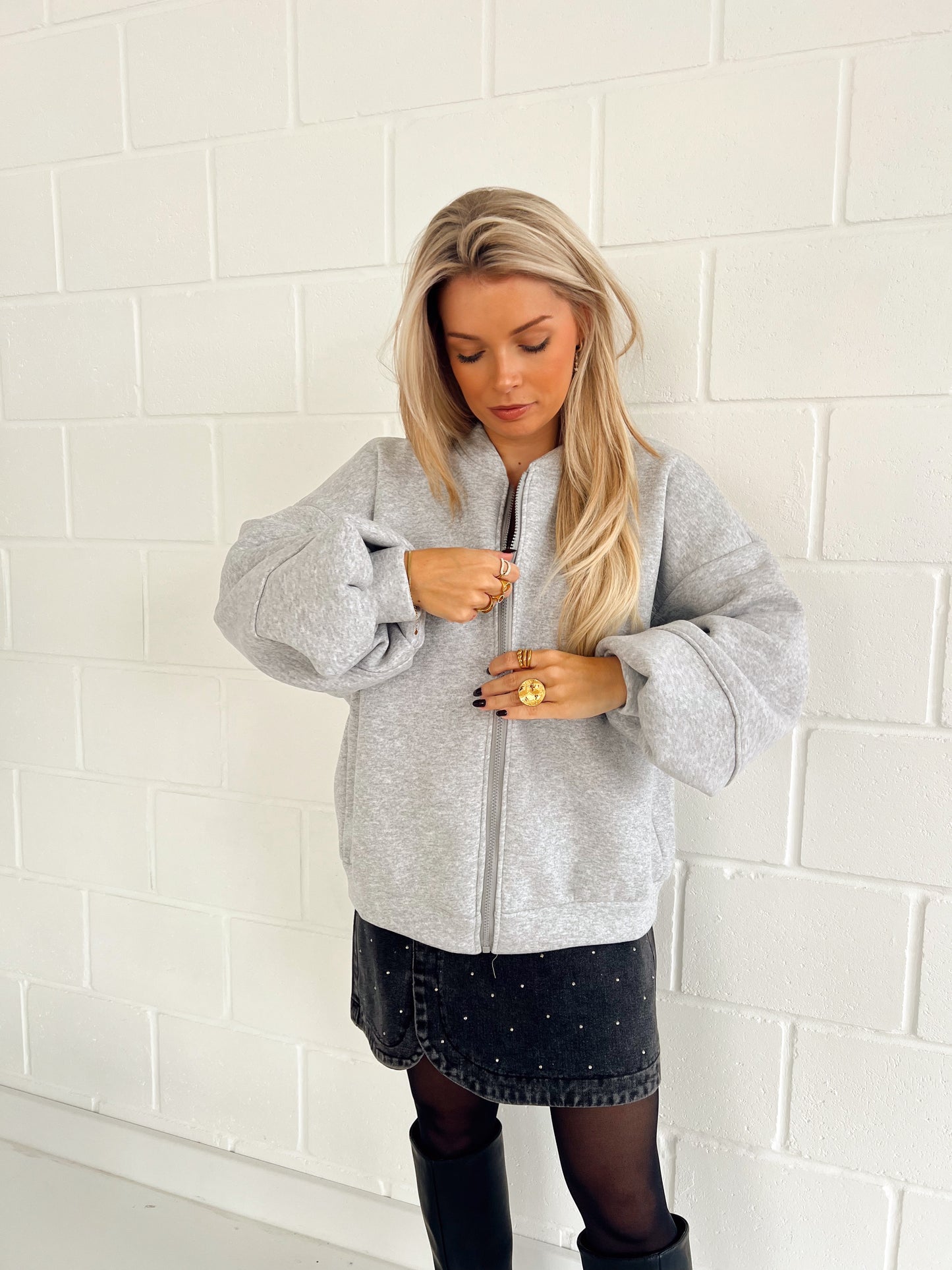 Love Jacket Licht Grijs (Last one!)