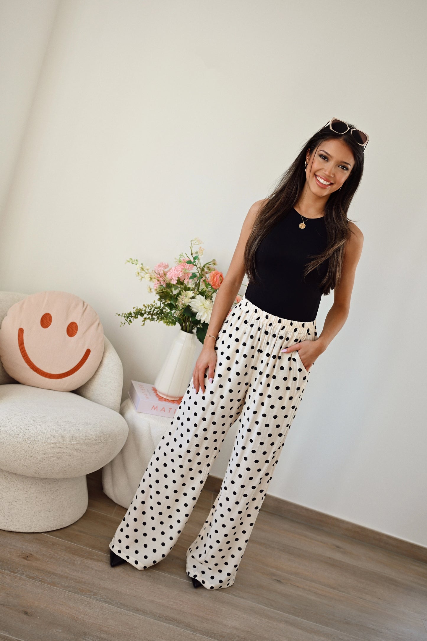 Polkadot Broek - Beige