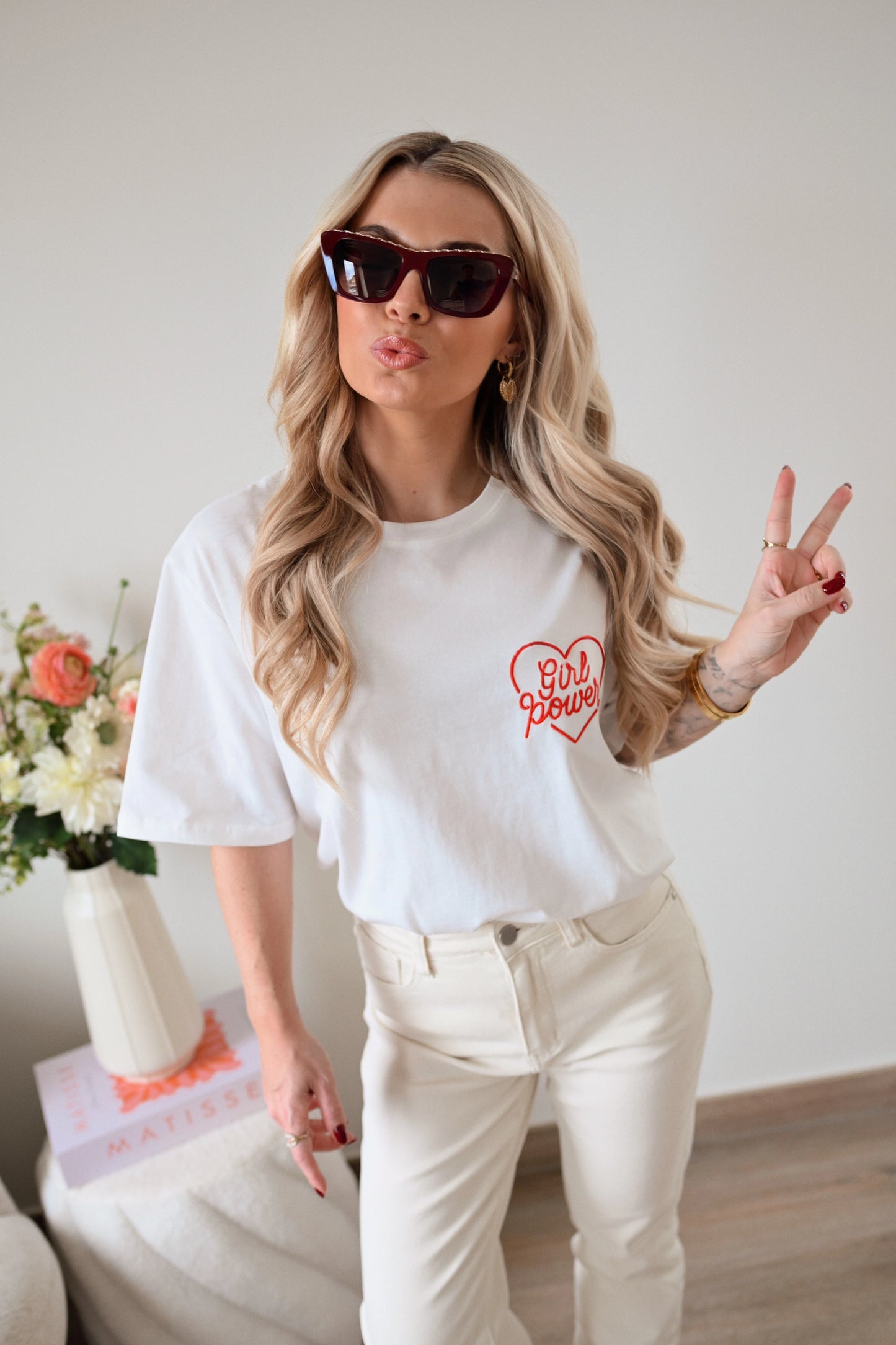 Girl Power T-Shirt - Wit (Last one!)