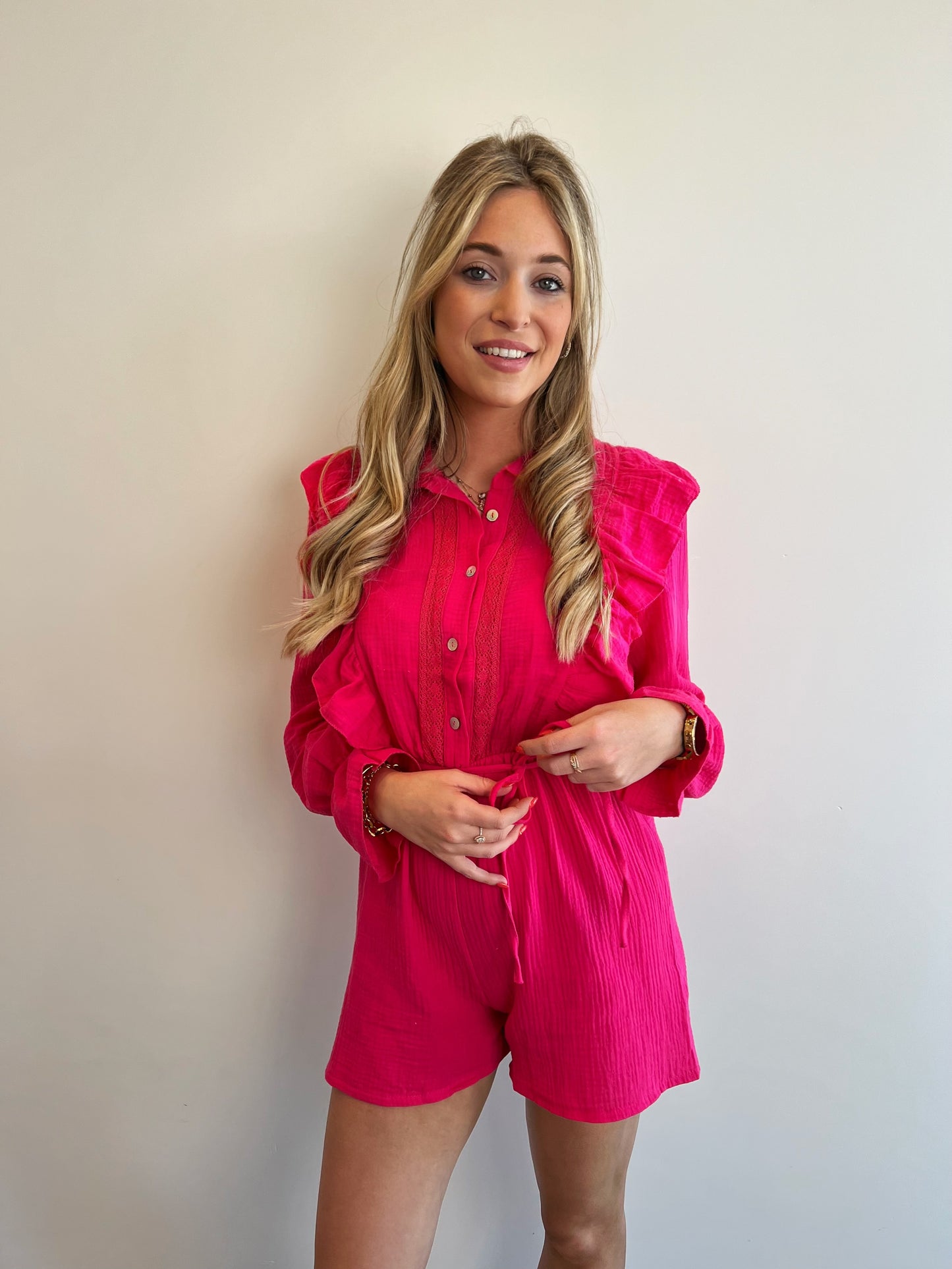 Tetra Playsuit Lizzie Fuchsia