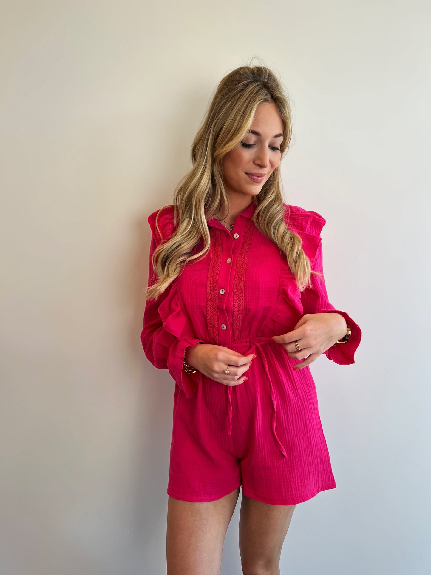 Tetra Playsuit Lizzie Fuchsia