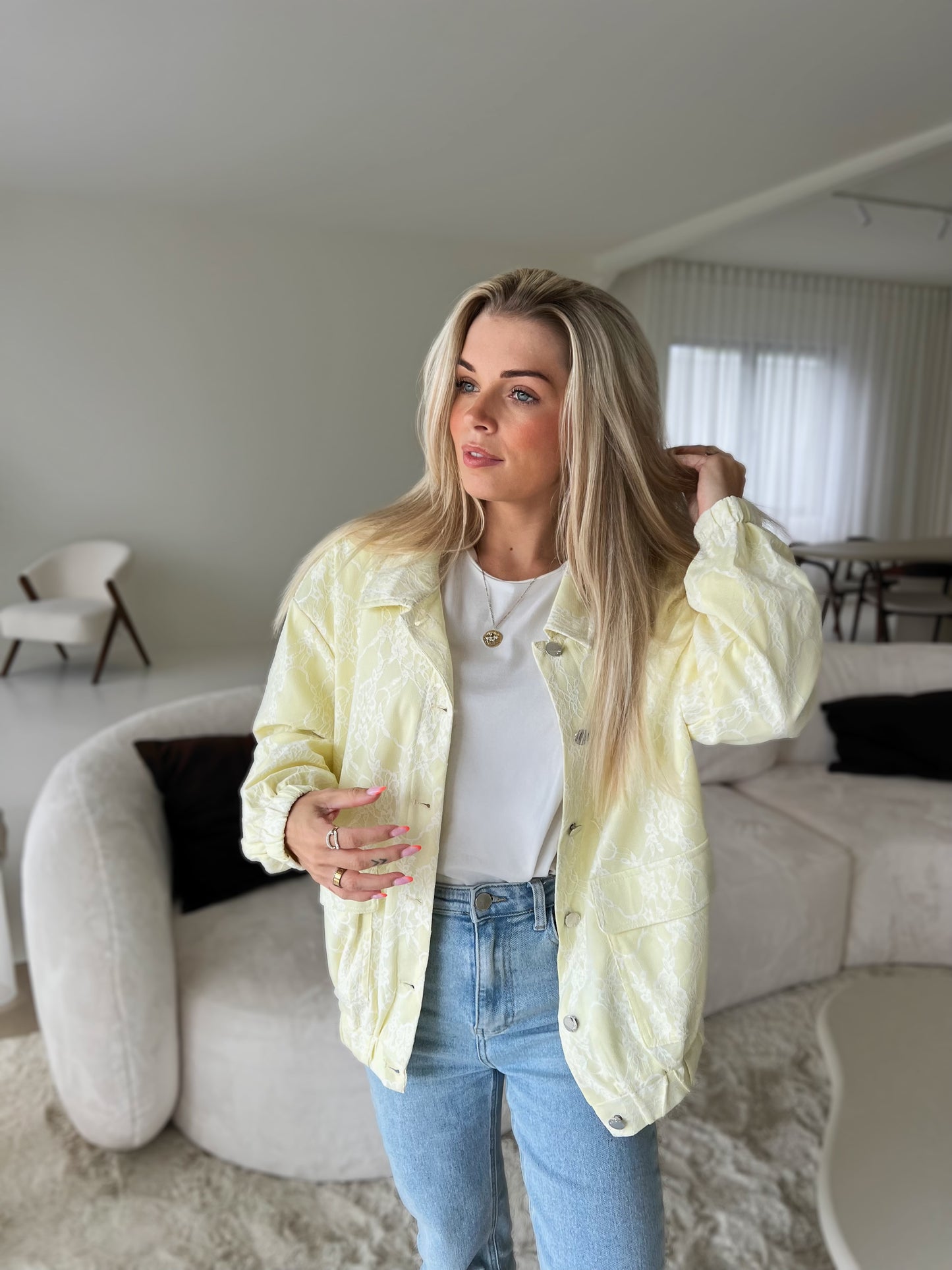 Bomber Jas Caro Geel