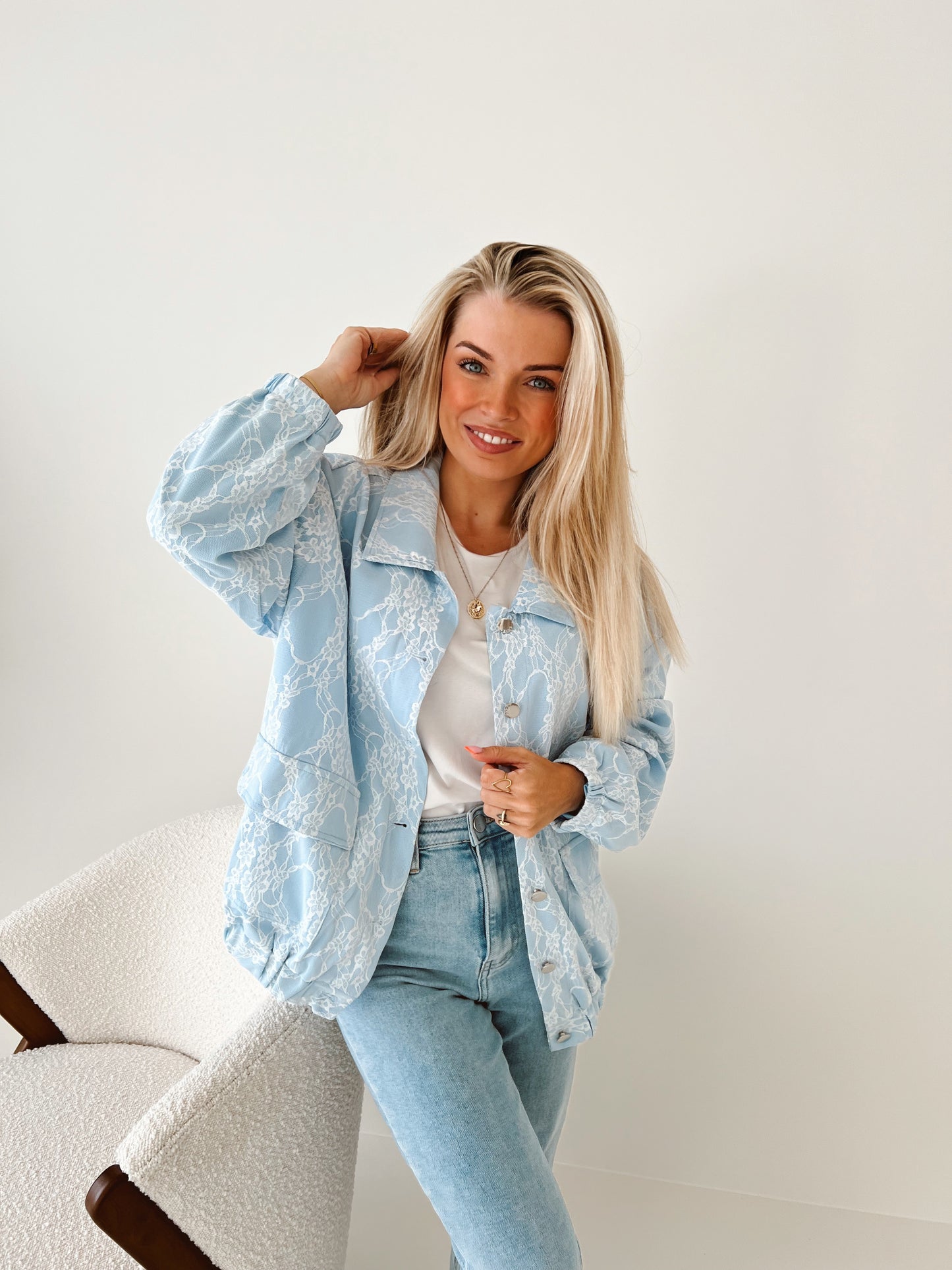 Bomber Jas Caro Blauw