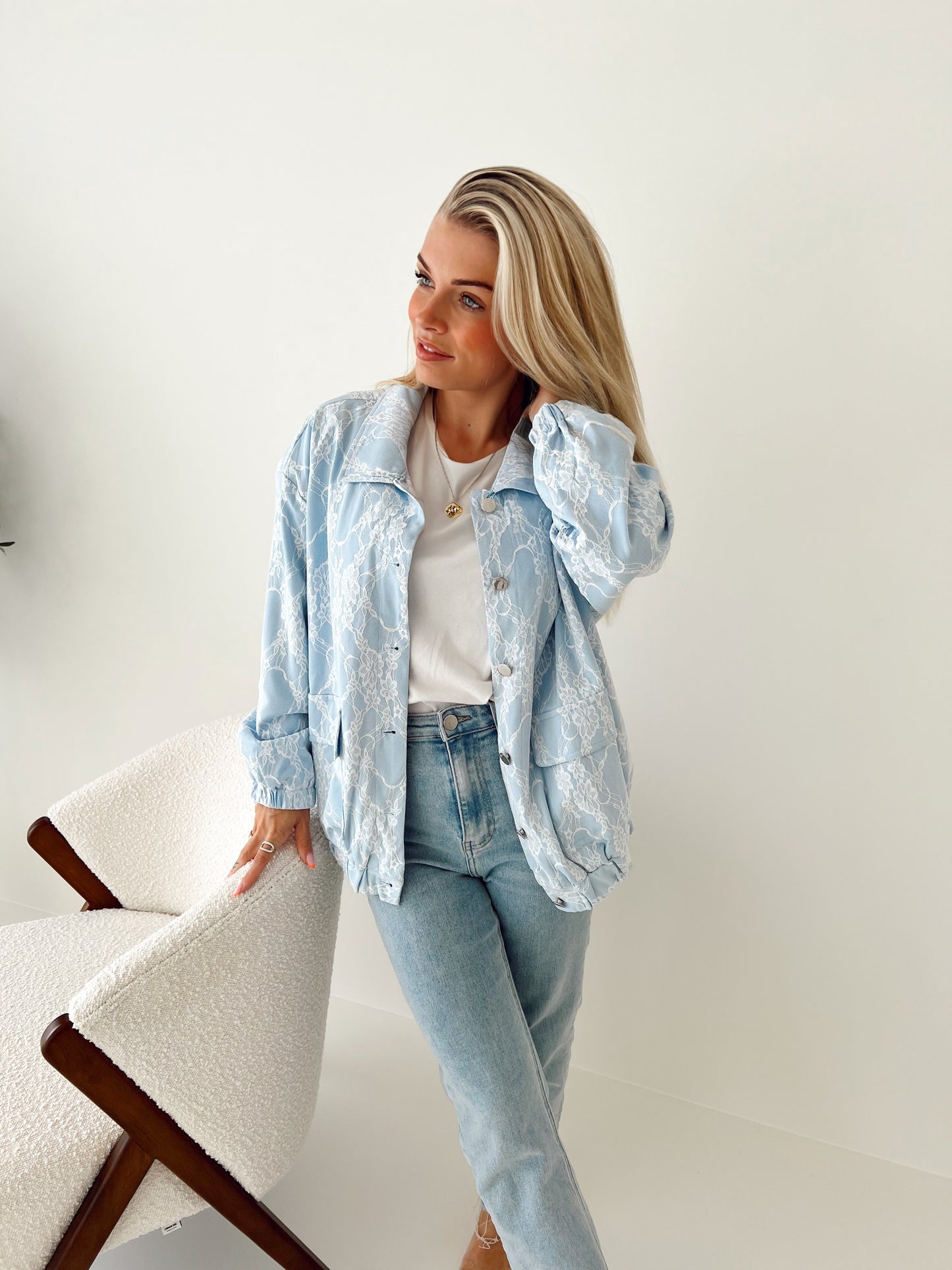 Bomber Jas Caro Blauw