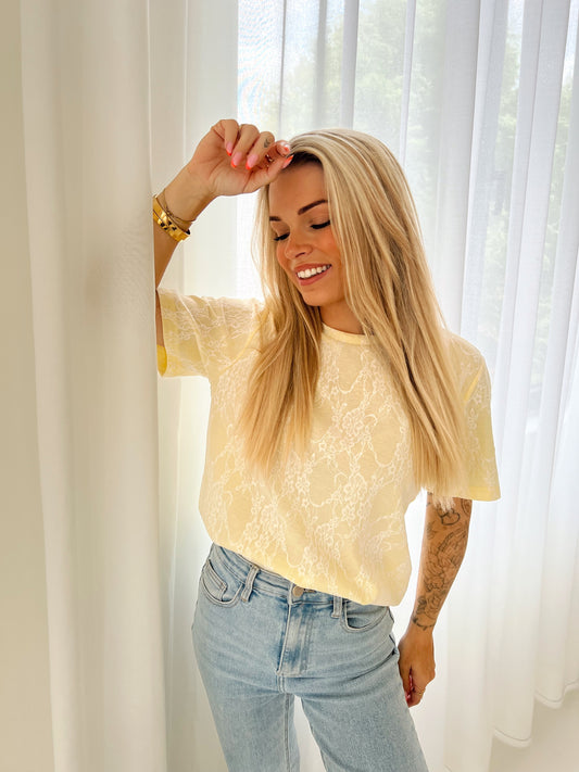 T-Shirt Kant Noortje Geel