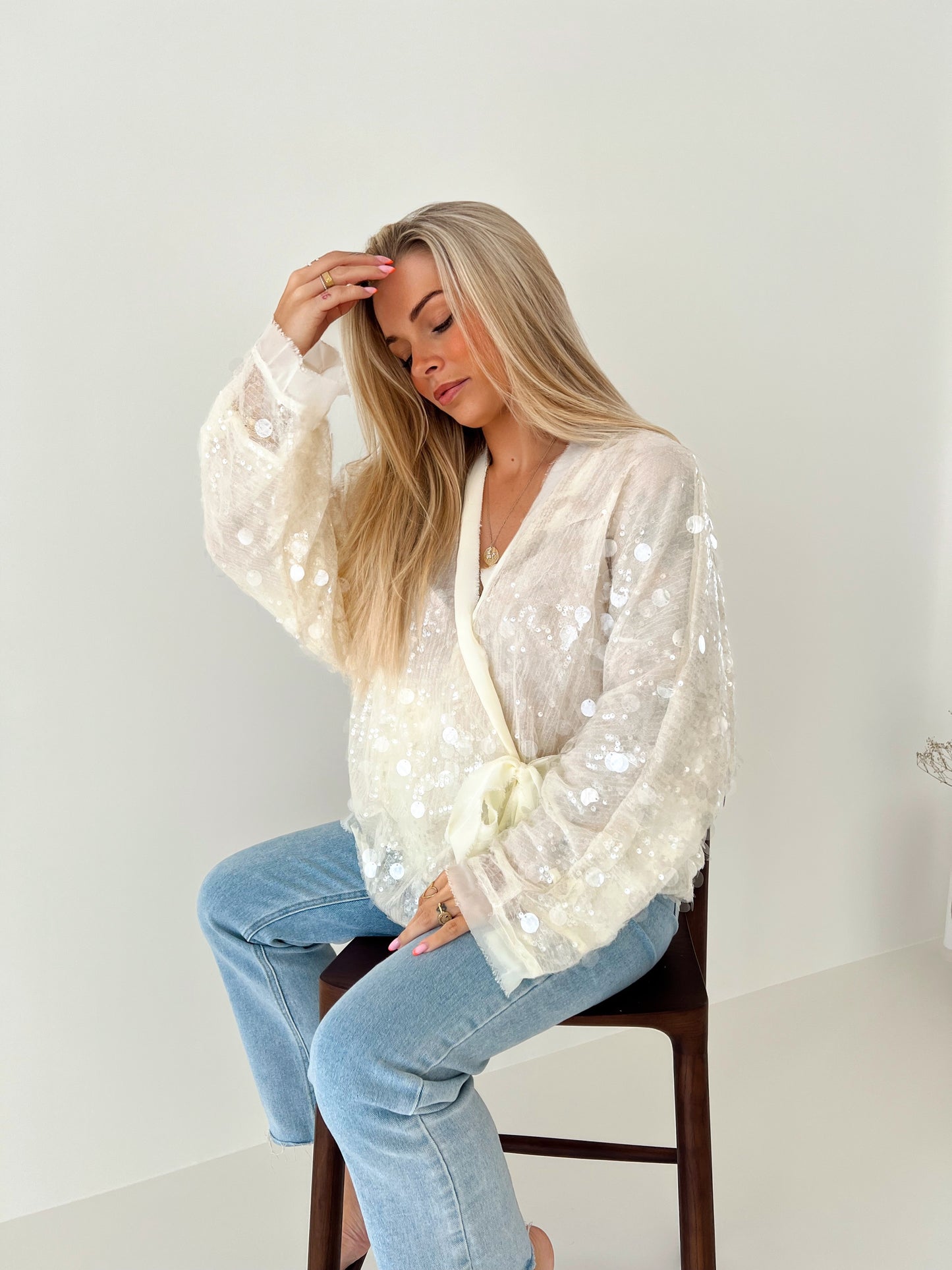 Sequin Gilet Nette Beige (Last one!)