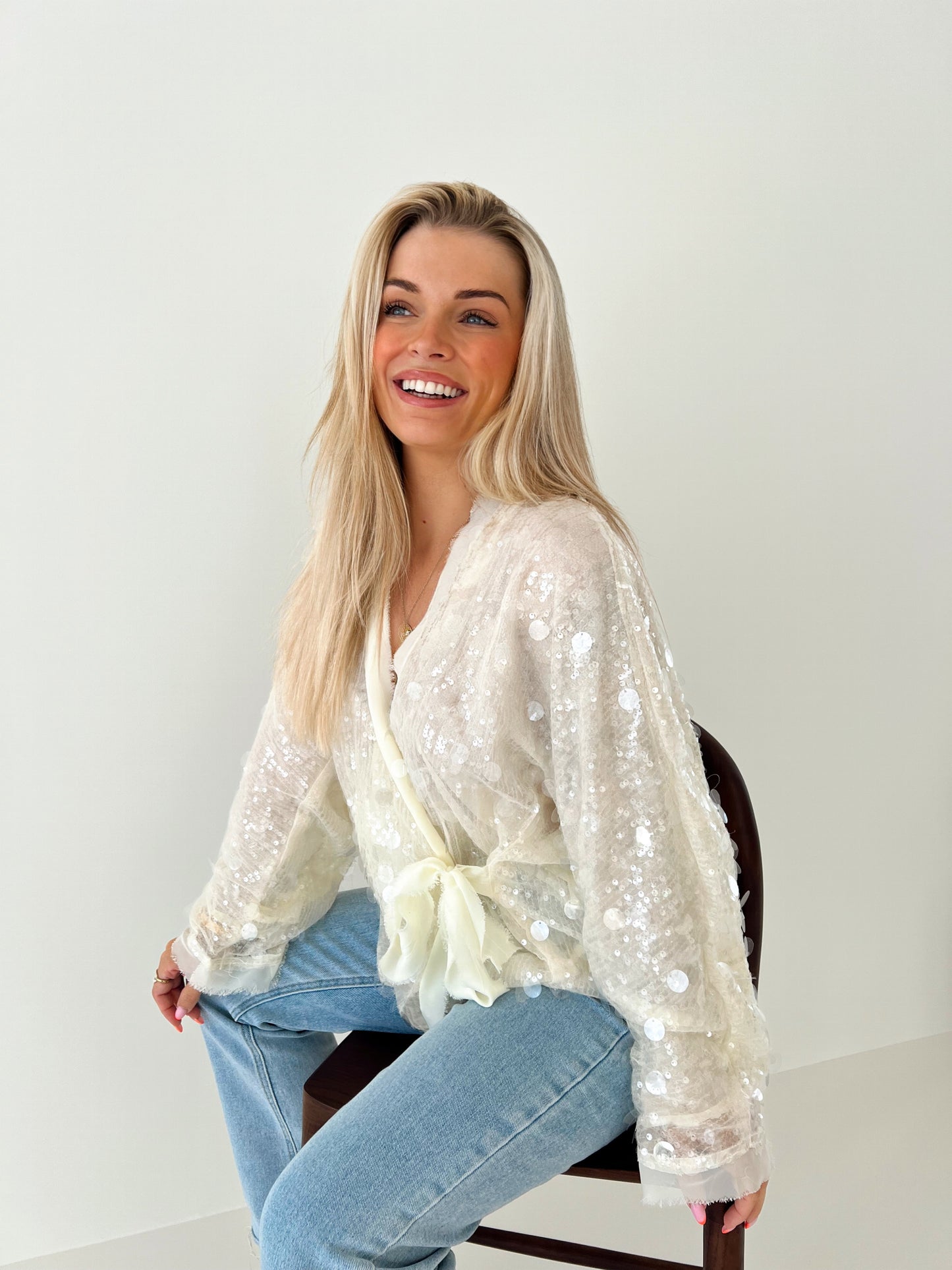 Sequin Gilet Nette Beige (Last one!)