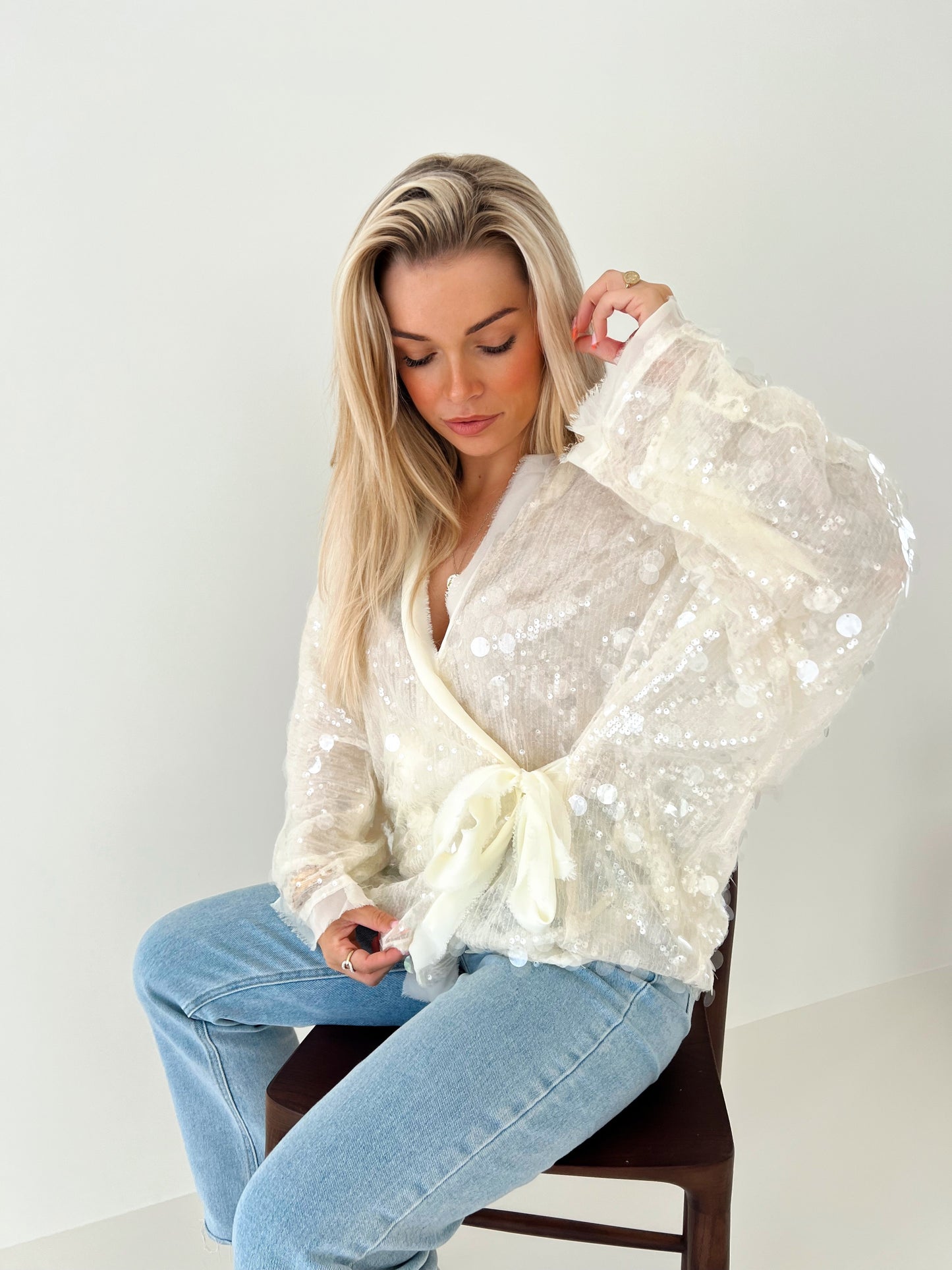 Sequin Gilet Nette Beige (Last one!)