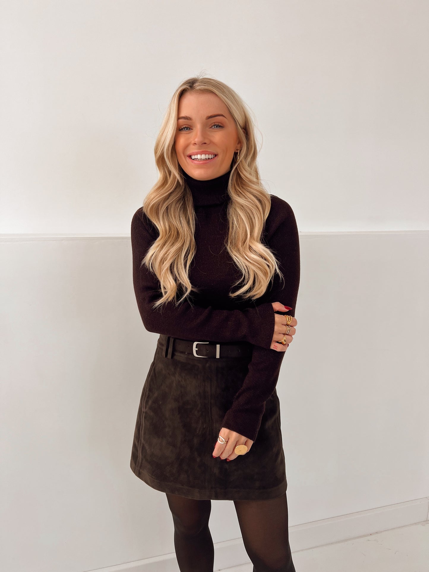 Rolkraag Lurex Bruin (Last one!)