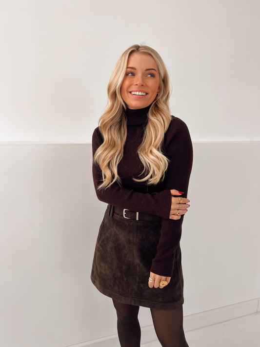 Rolkraag Lurex Bruin (Last one!)