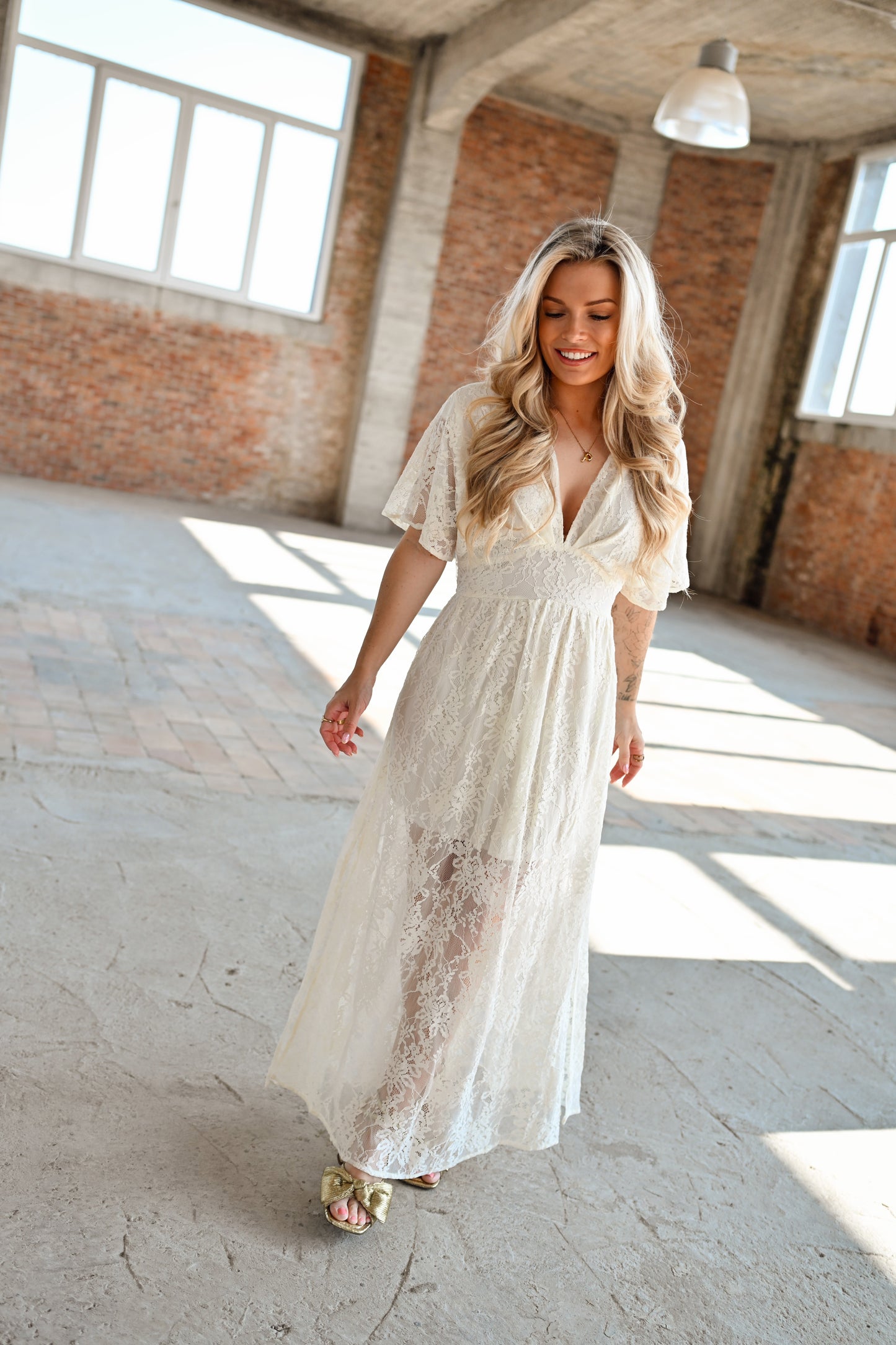Emilie Maxi Jurk - Wit (Last one!)