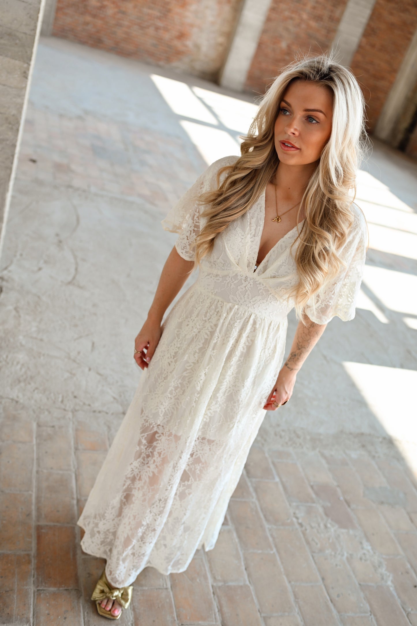 Emilie Maxi Jurk - Wit (Last one!)