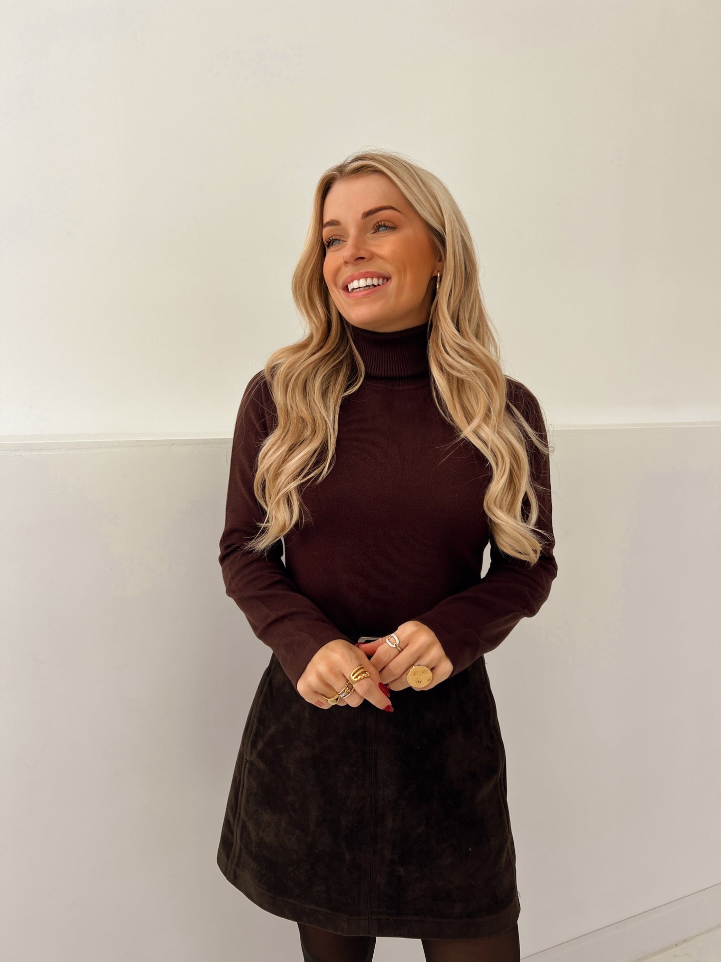 Rolkraag Liese Bruin