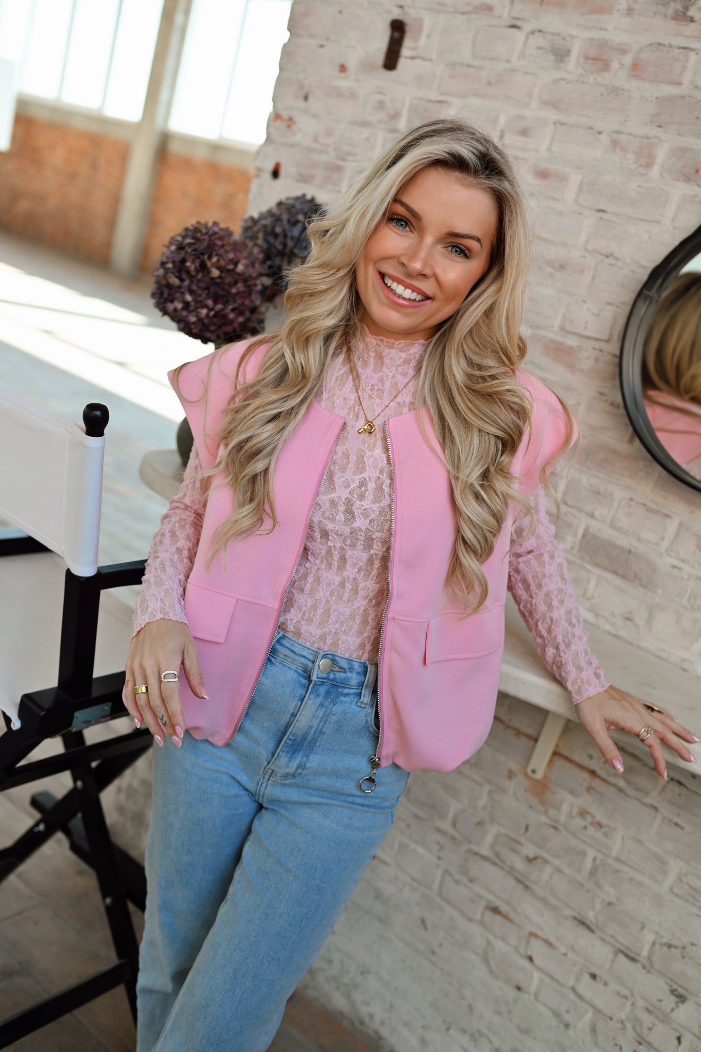 Balloon Gilet - Roze