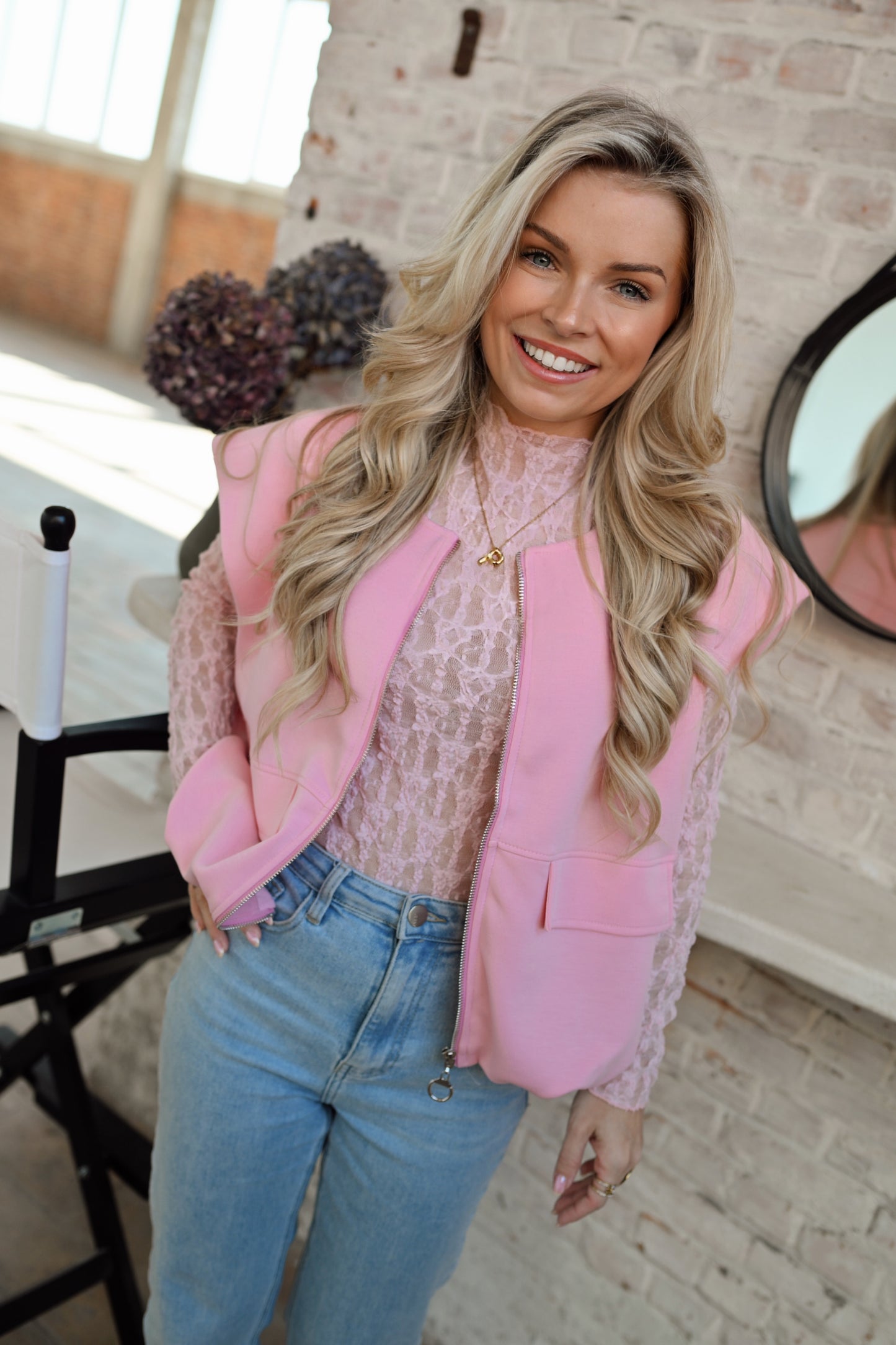 Balloon Gilet - Roze