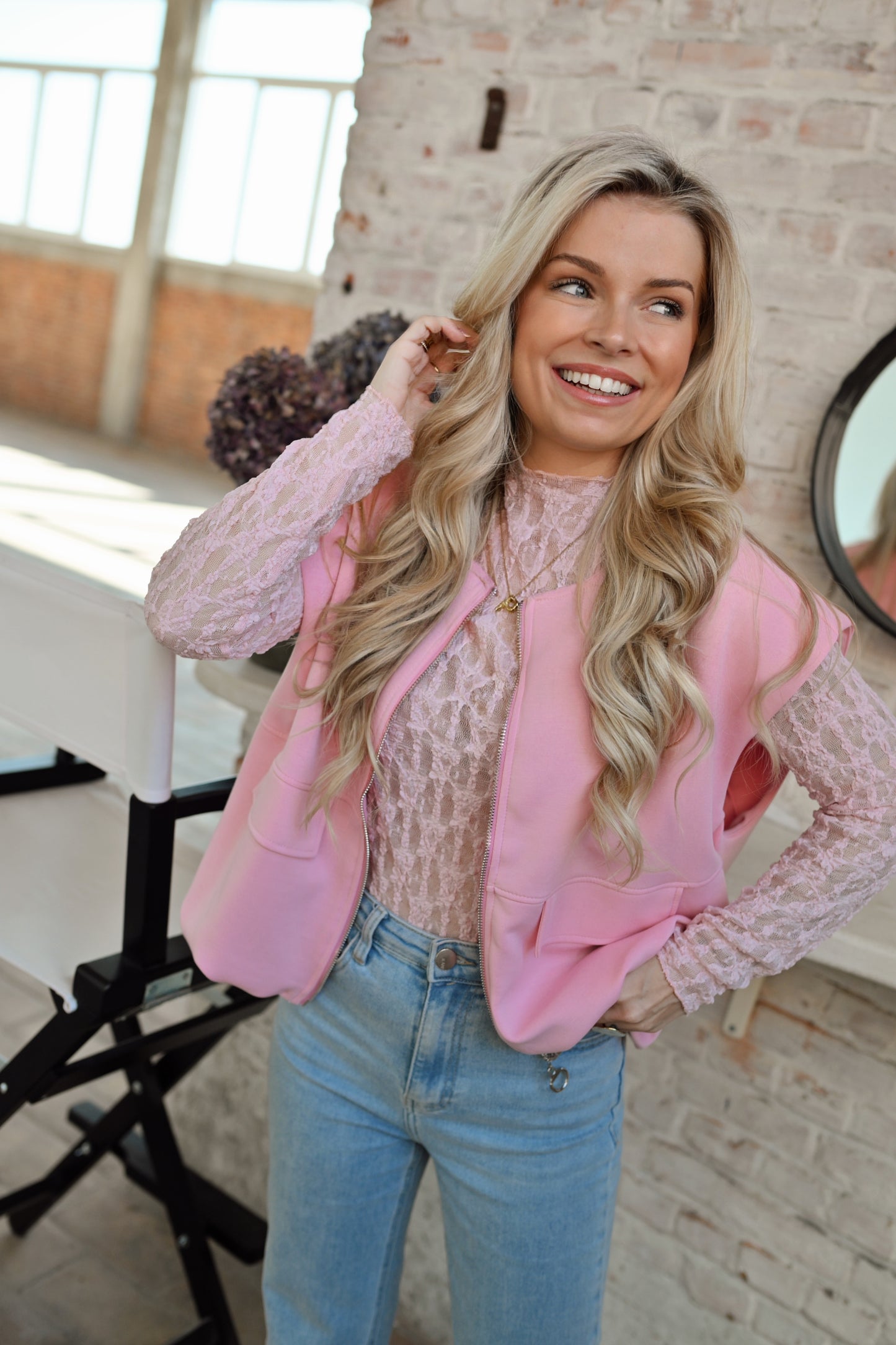 Balloon Gilet - Roze