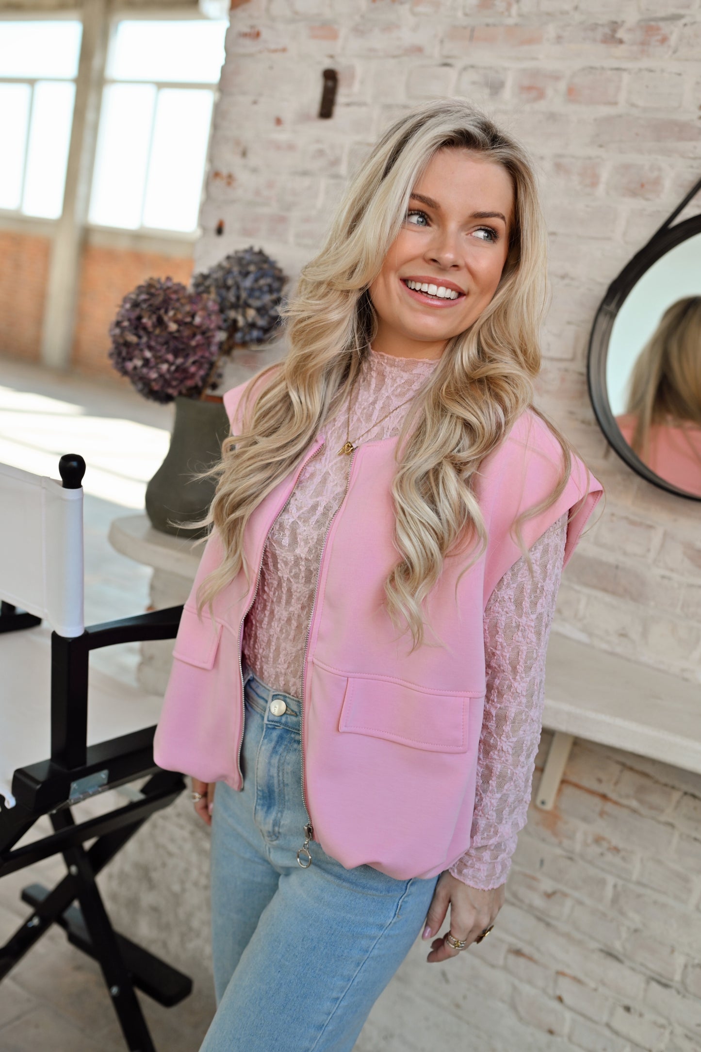 Balloon Gilet - Roze