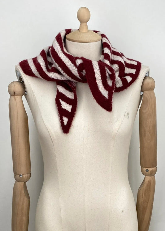 Wollen Sjaaltje Bordeaux