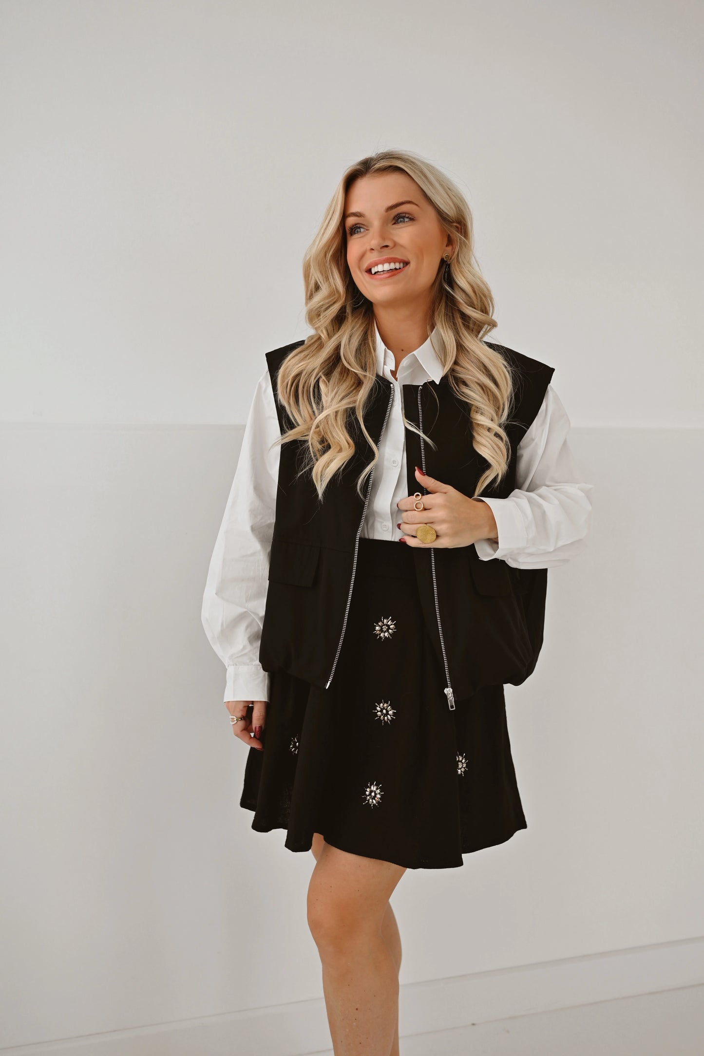 Mouwloze Vest Odile Zwart