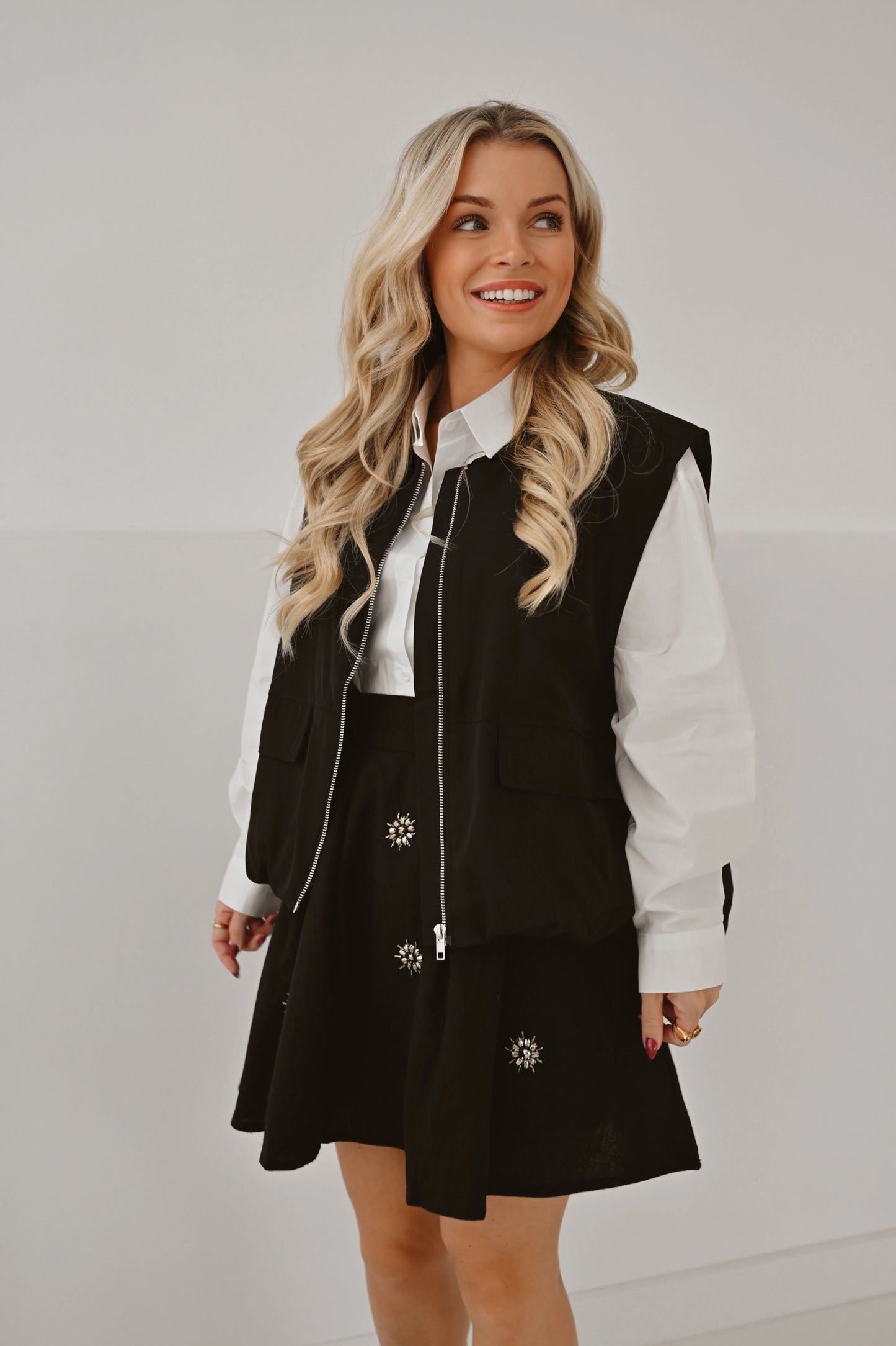 Mouwloze Vest Odile Zwart