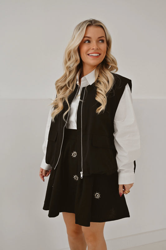 Mouwloze Vest Odile Zwart