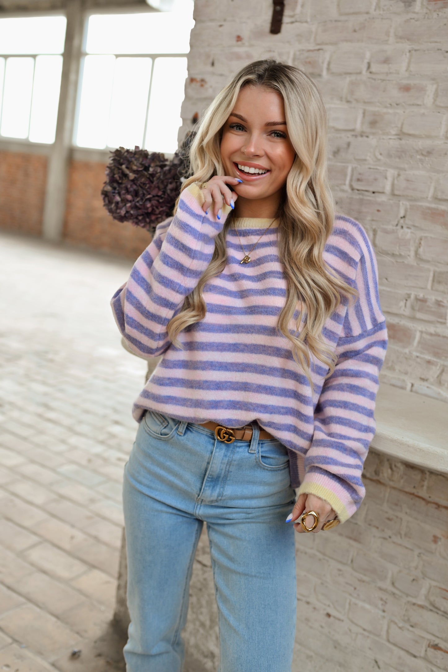 Josy Striped Pull - Lila (Last one!)