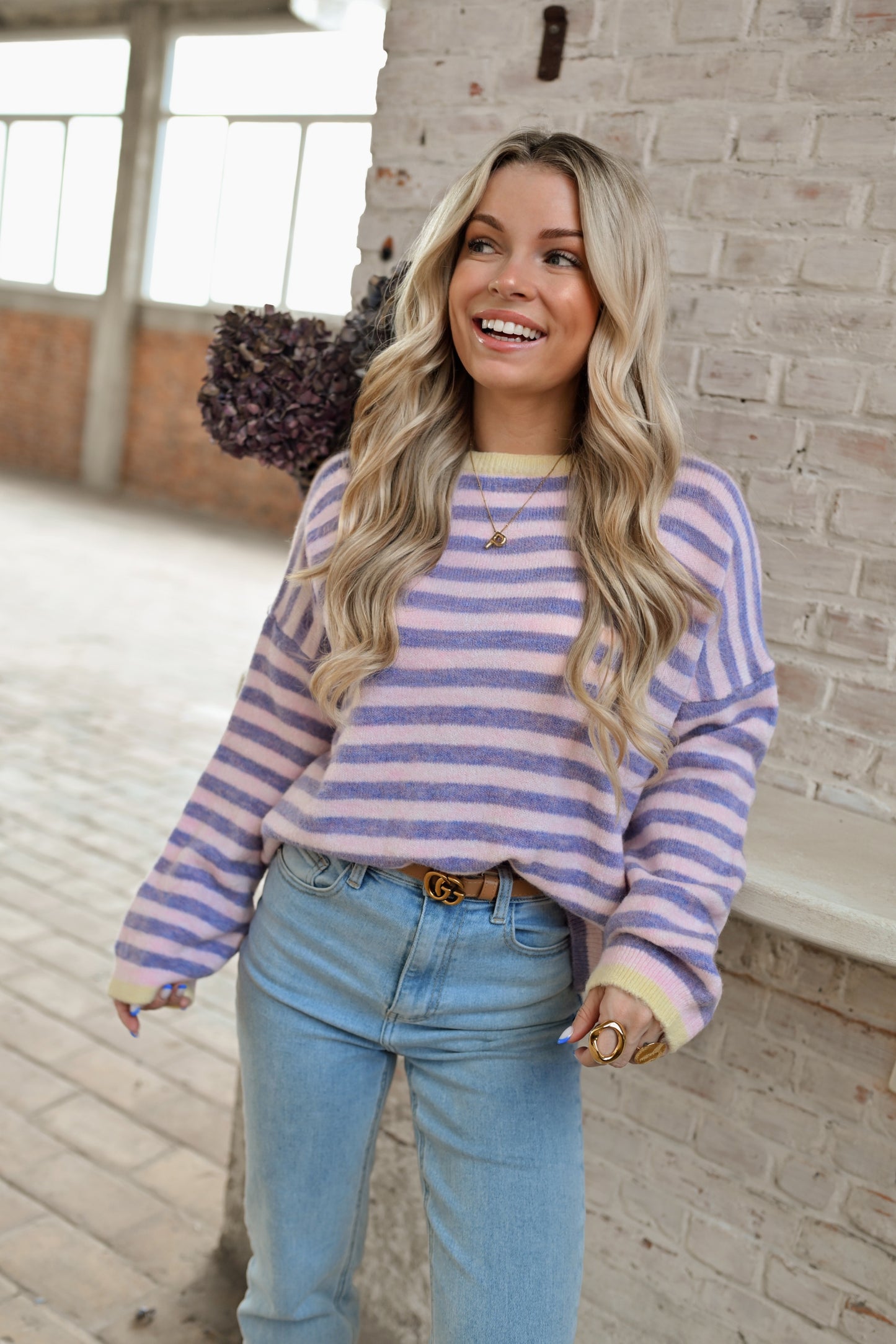 Josy Striped Pull - Lila (Last one!)