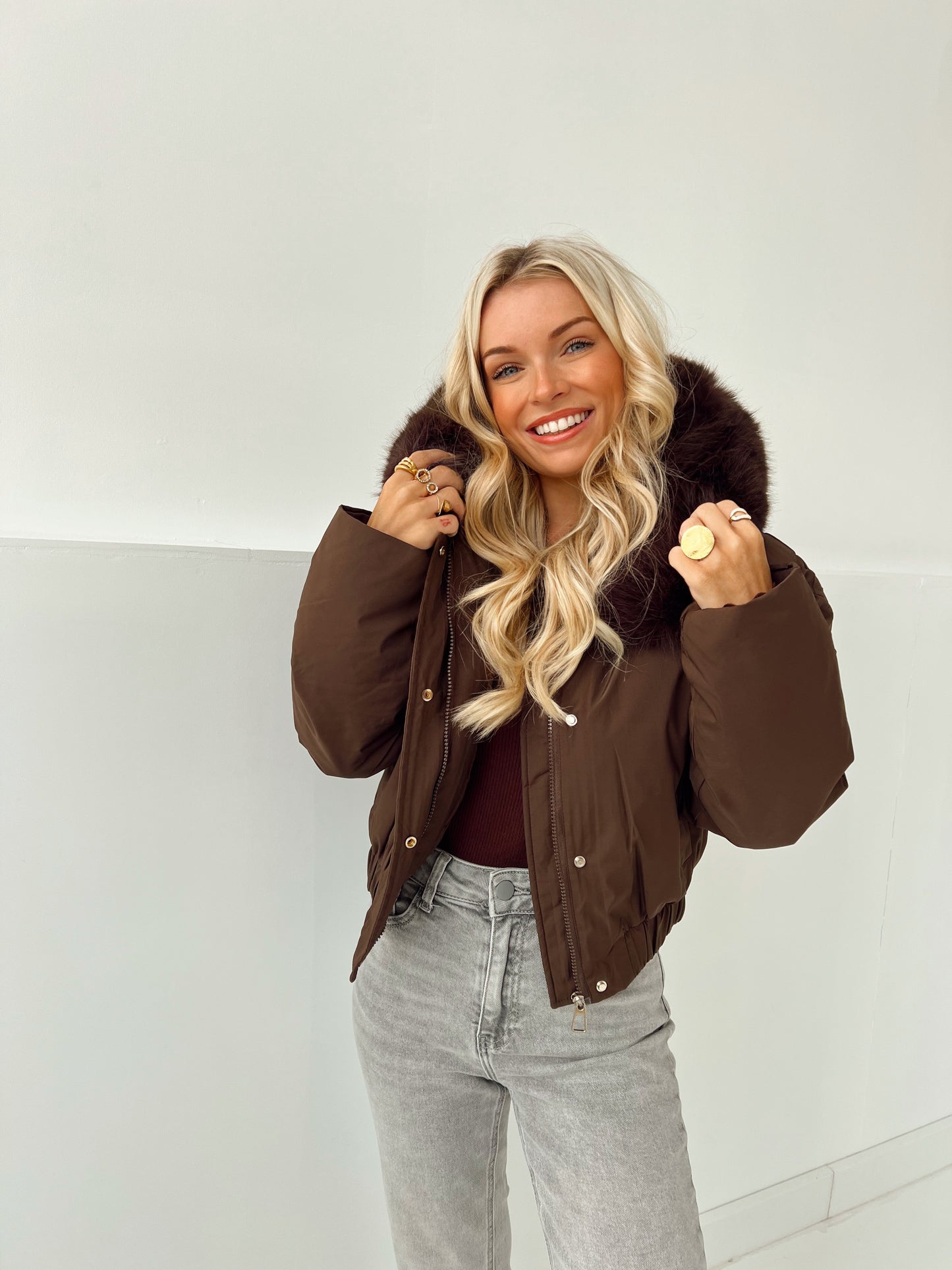 Fran Faux Fur Jas (Last one!)