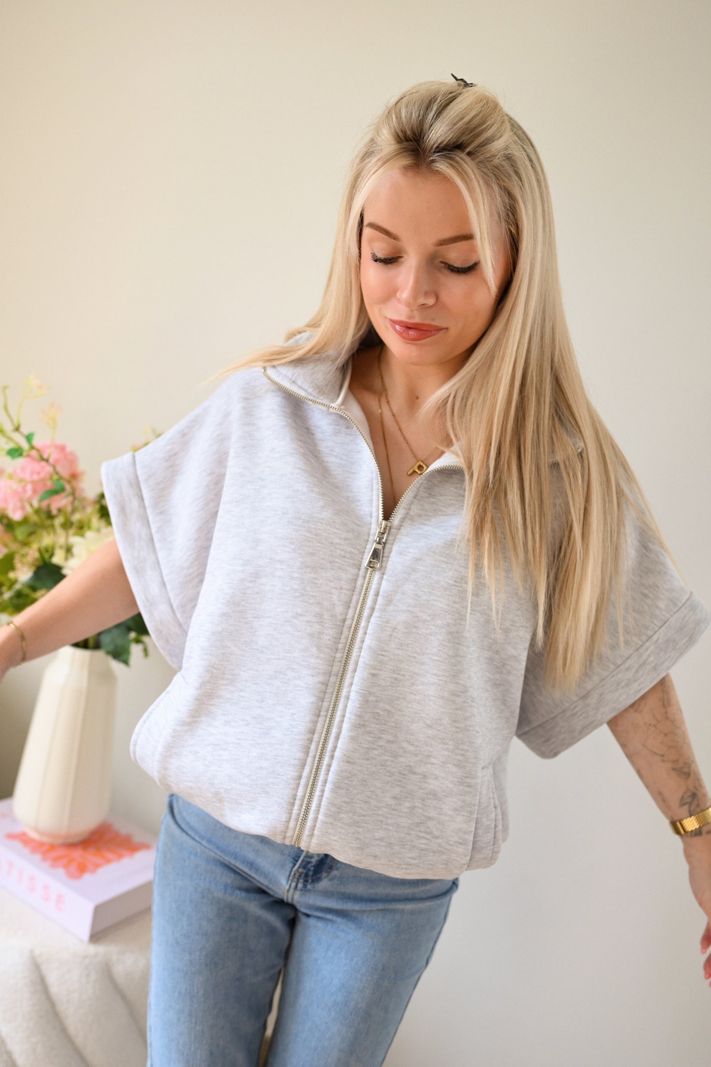 Lina Comfy Gilet - Grijs