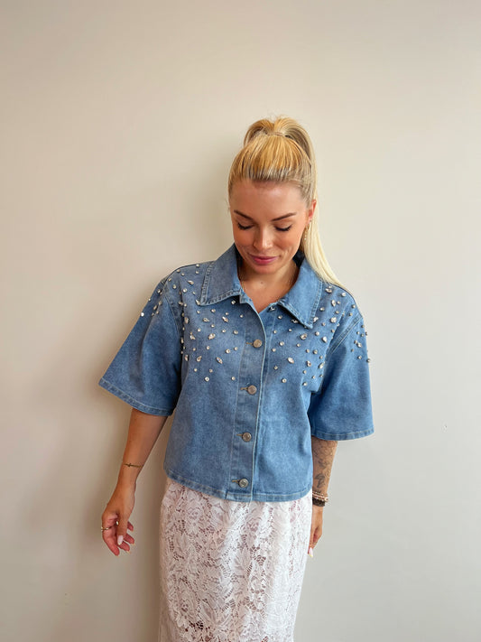 Denim Blouse Ilana Blauw