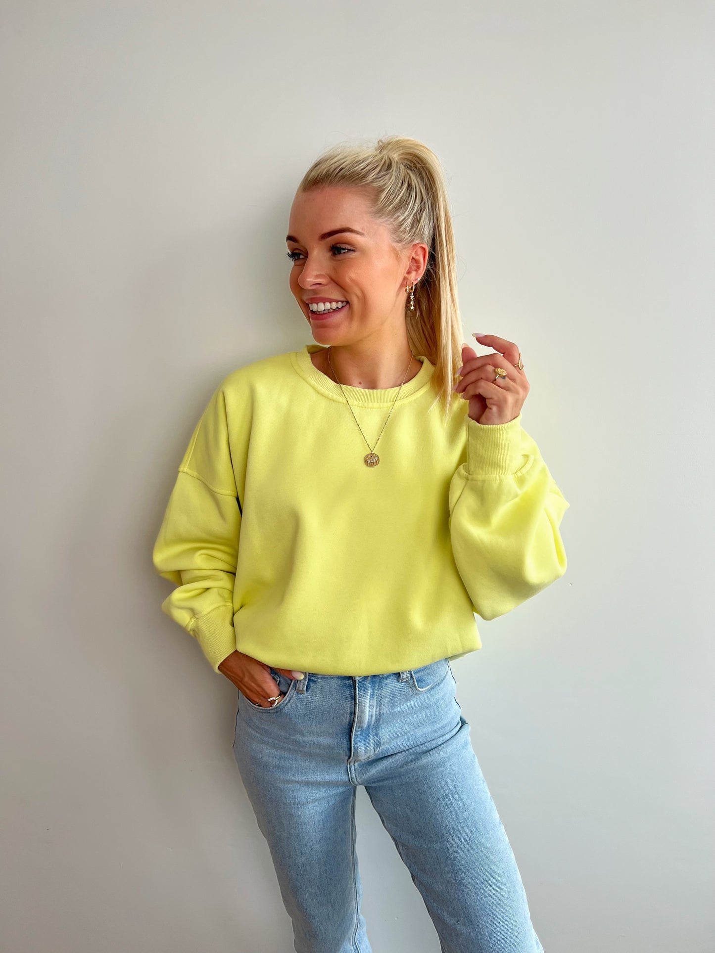 Sweater Feline Geel
