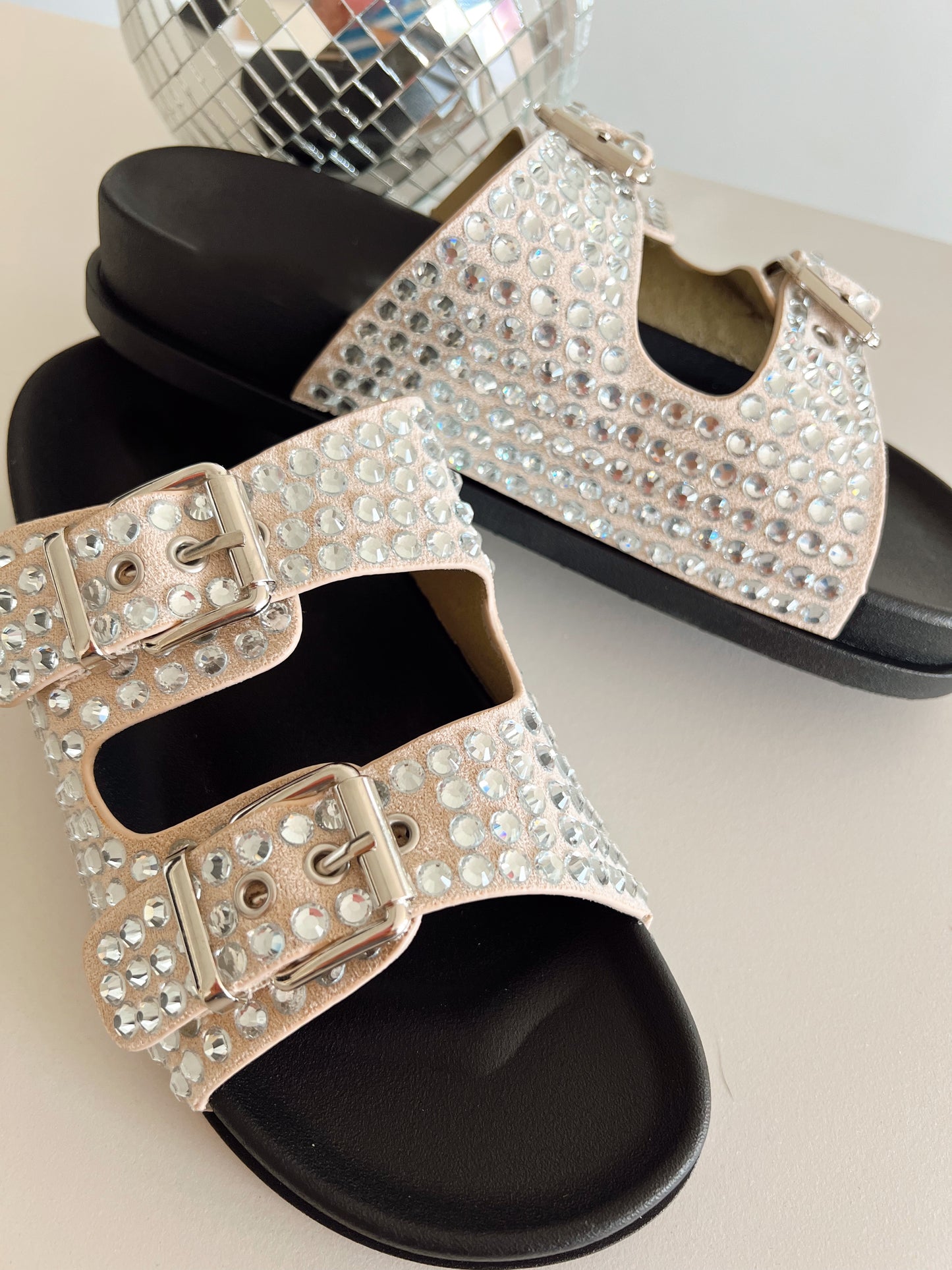Sandalen Strass Gia Beige