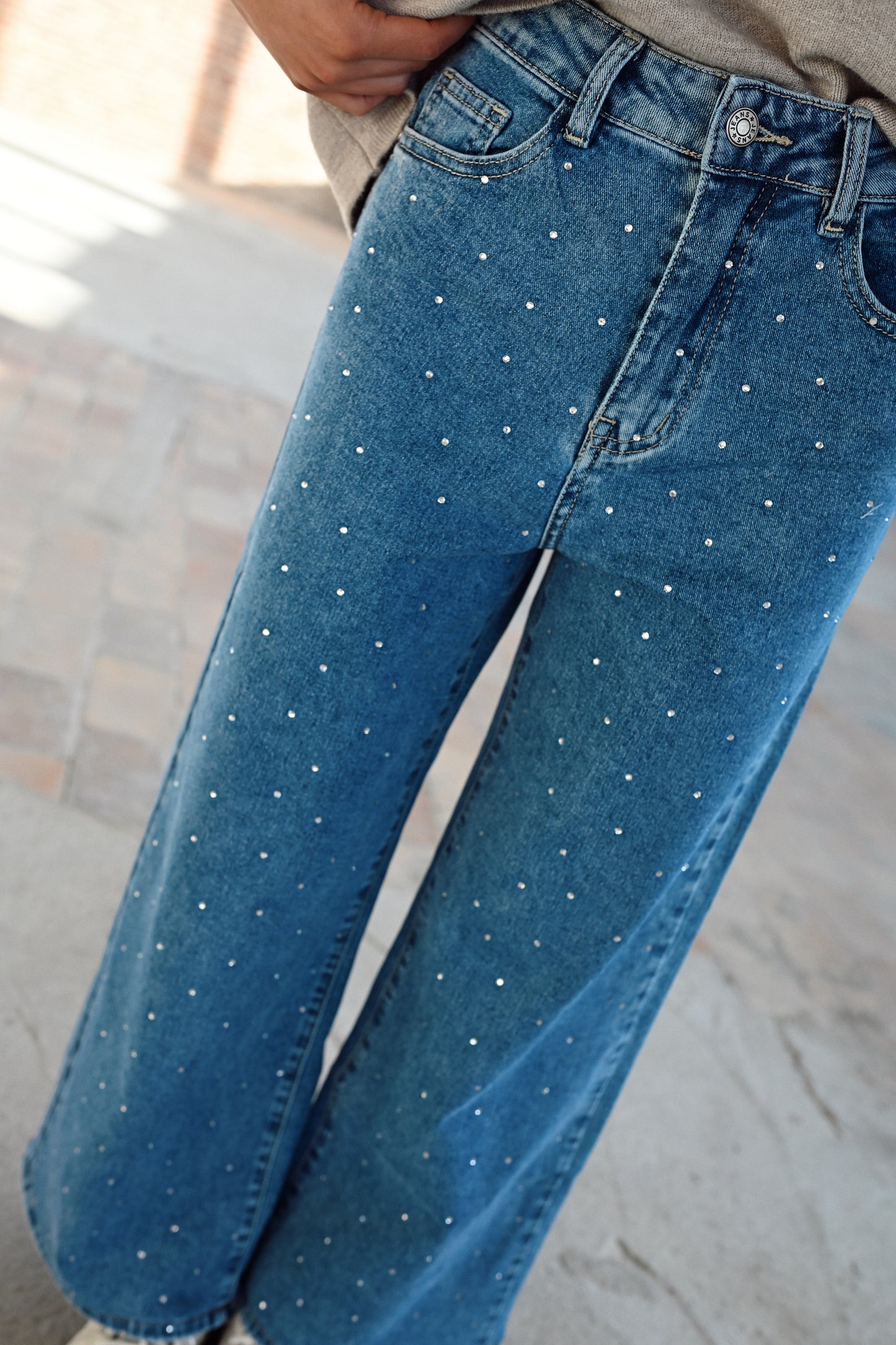 Diamond Wide Fit Jeans - Blue