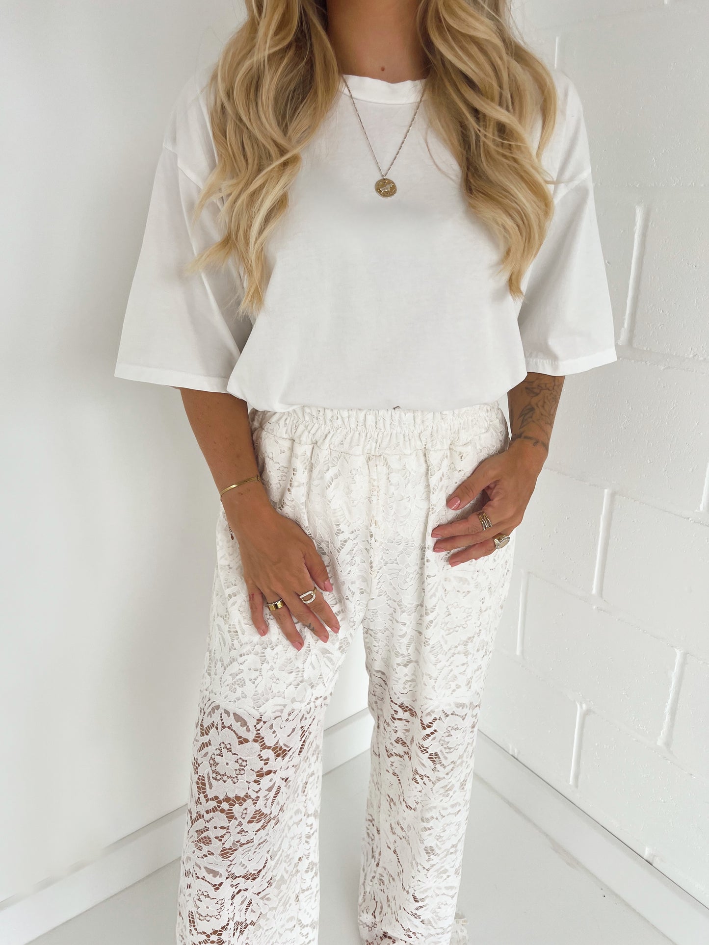 Lace Broek Wit