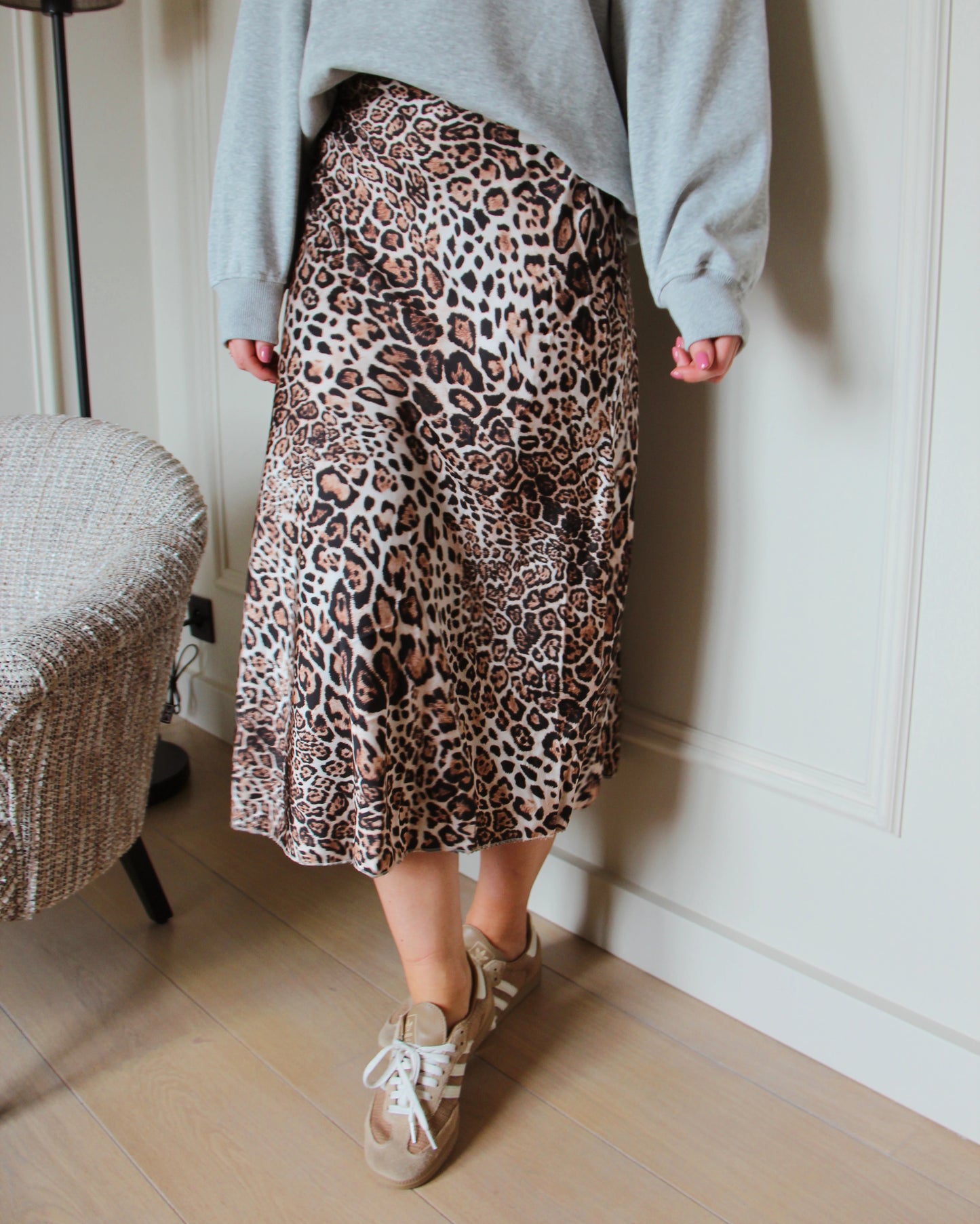 Tess Satijn Leopard Rok (Last one!)