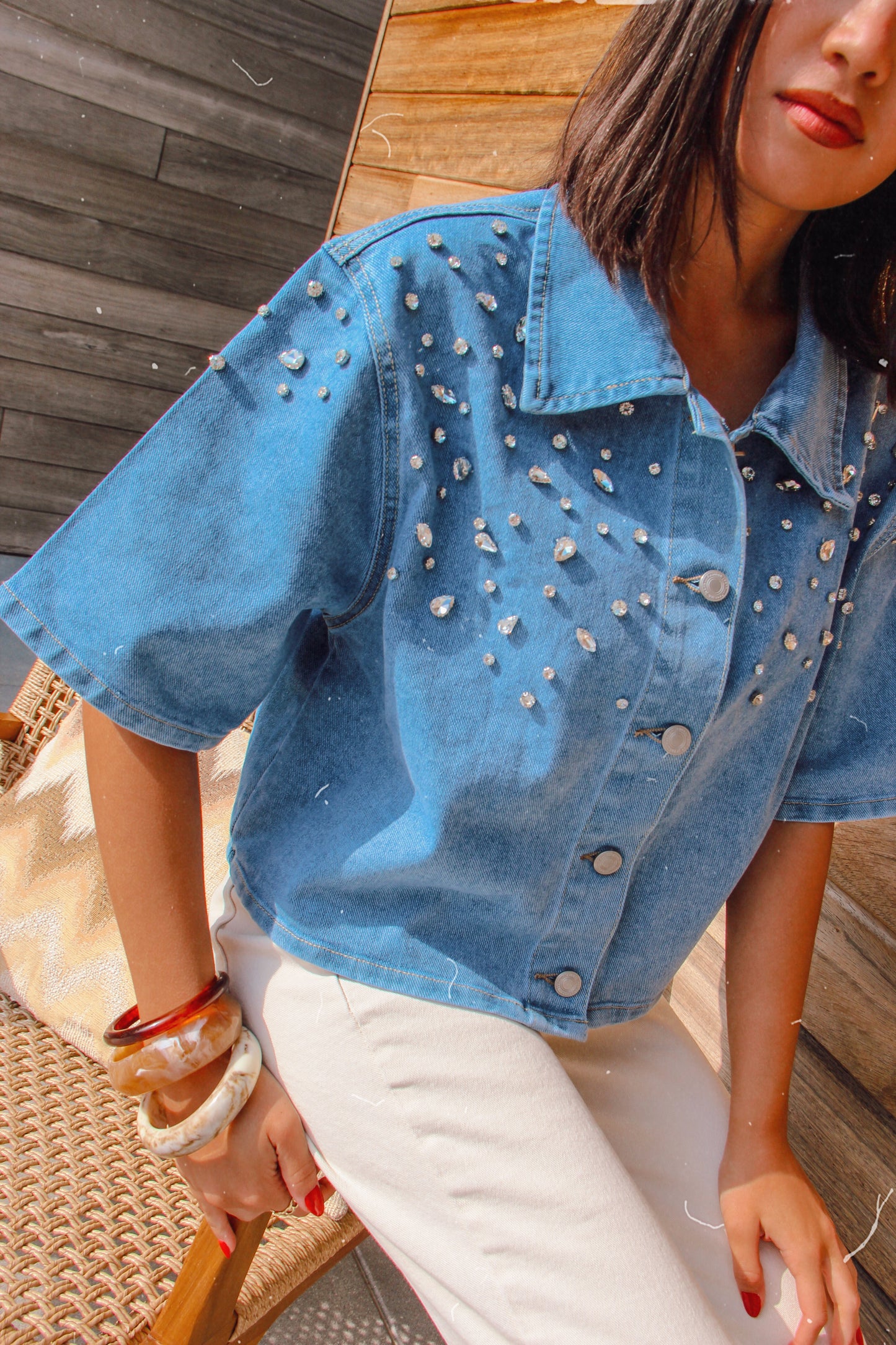 Denim Blouse Ilana Blue
