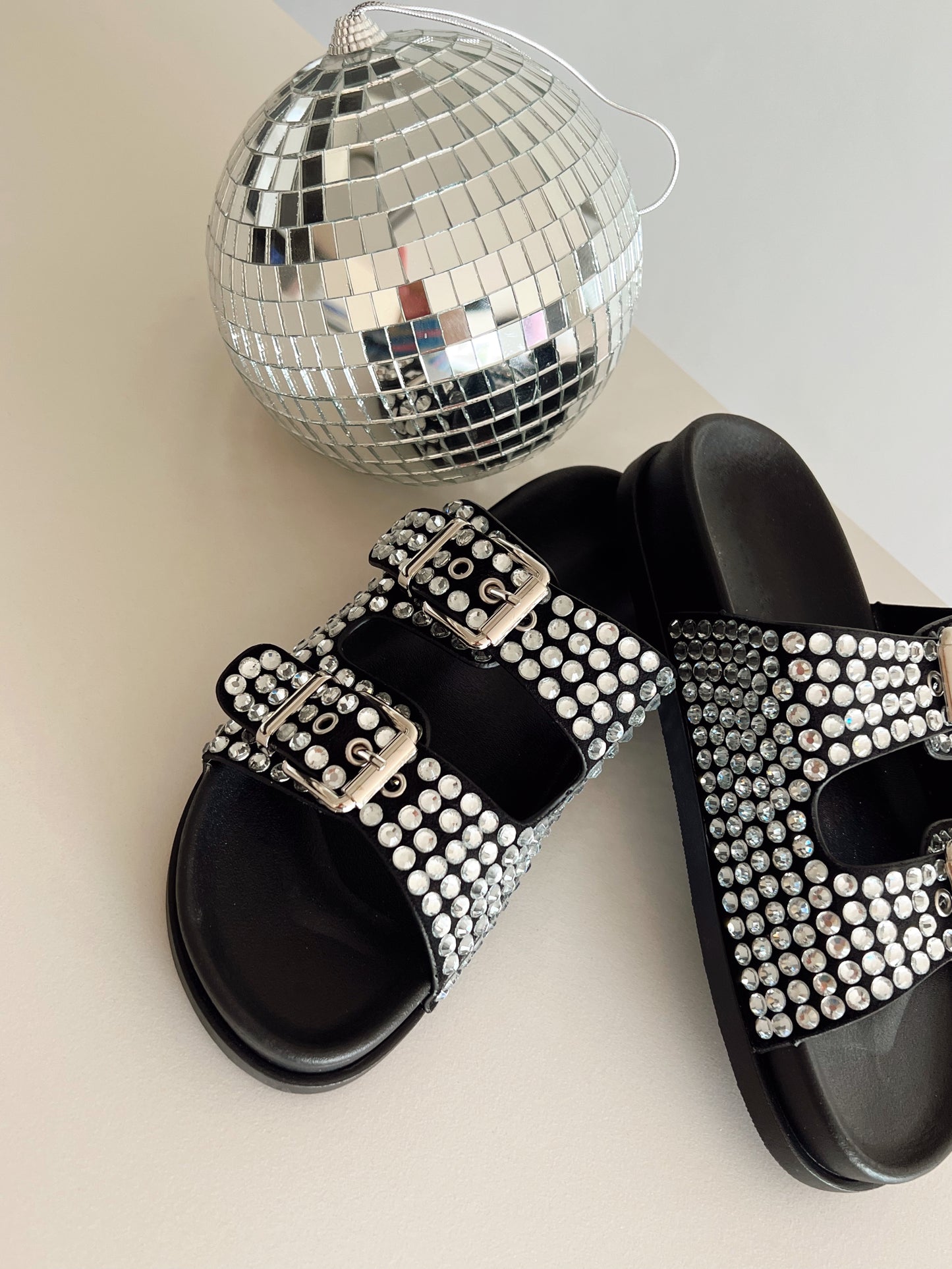 Sandalen Strass Gia Zwart