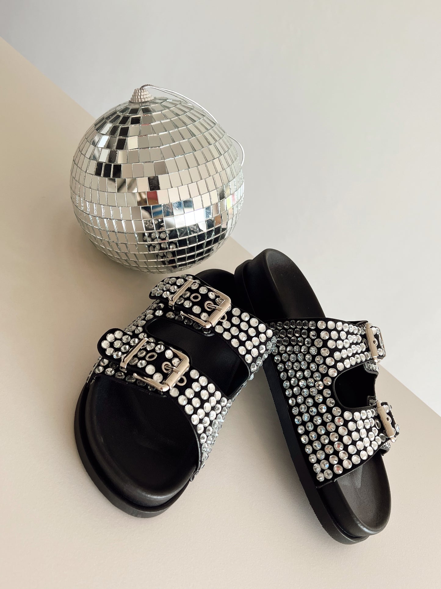 Sandalen Strass Gia Zwart