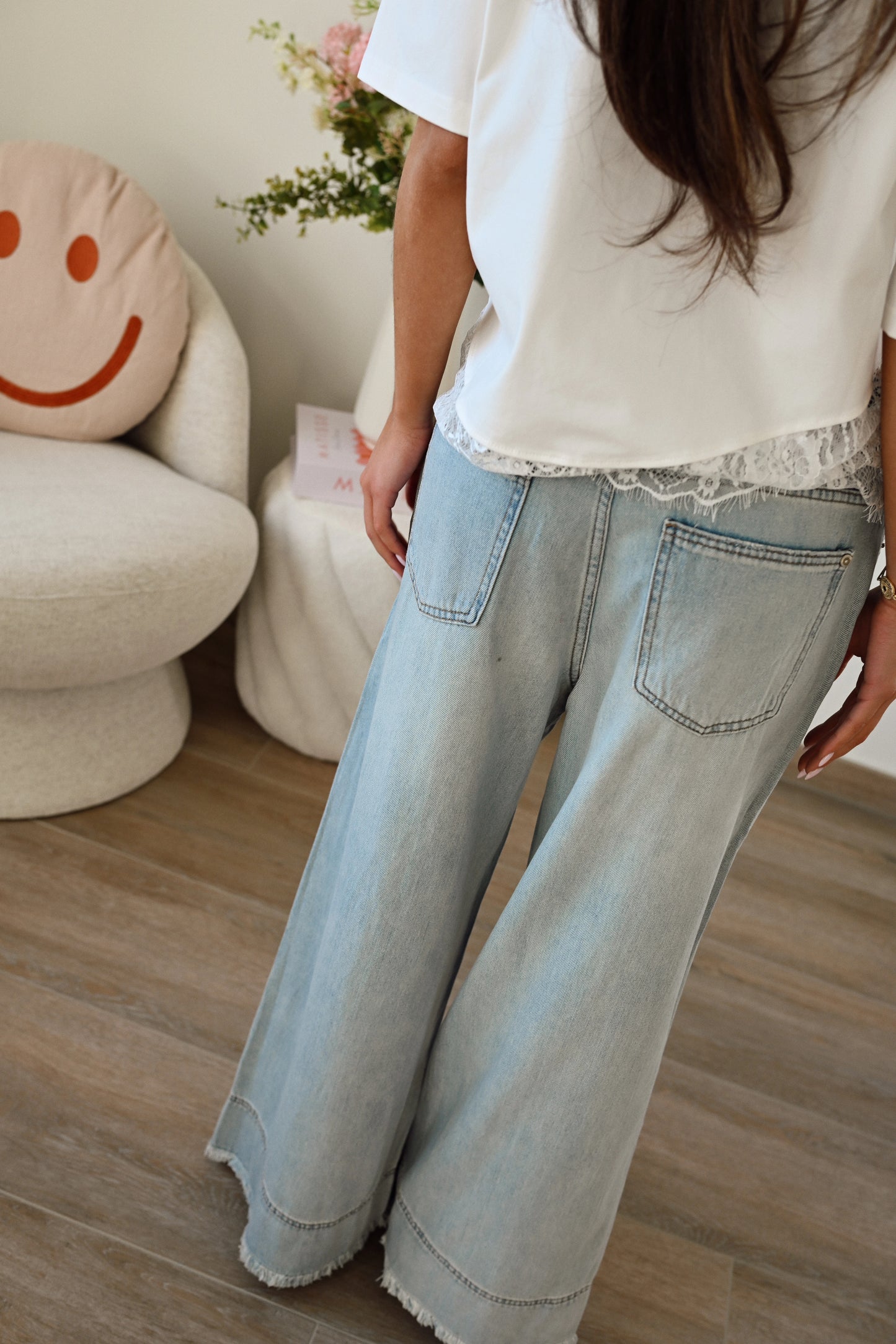 Wide Fit Denim Jeans - Blauw