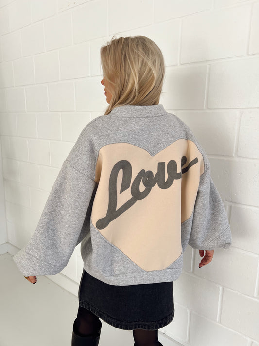 Love Jacket Licht Grijs