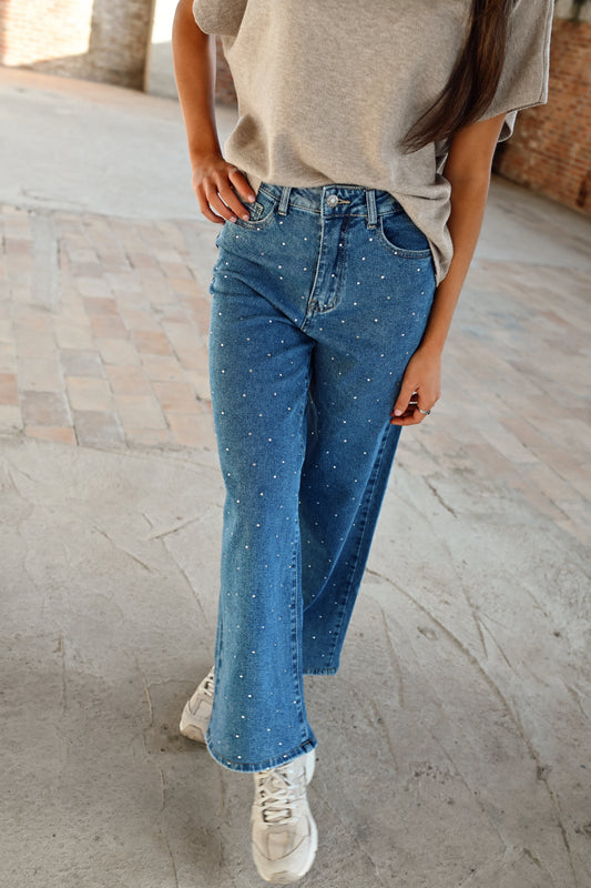 Diamond Wide Fit Jeans - Blauw