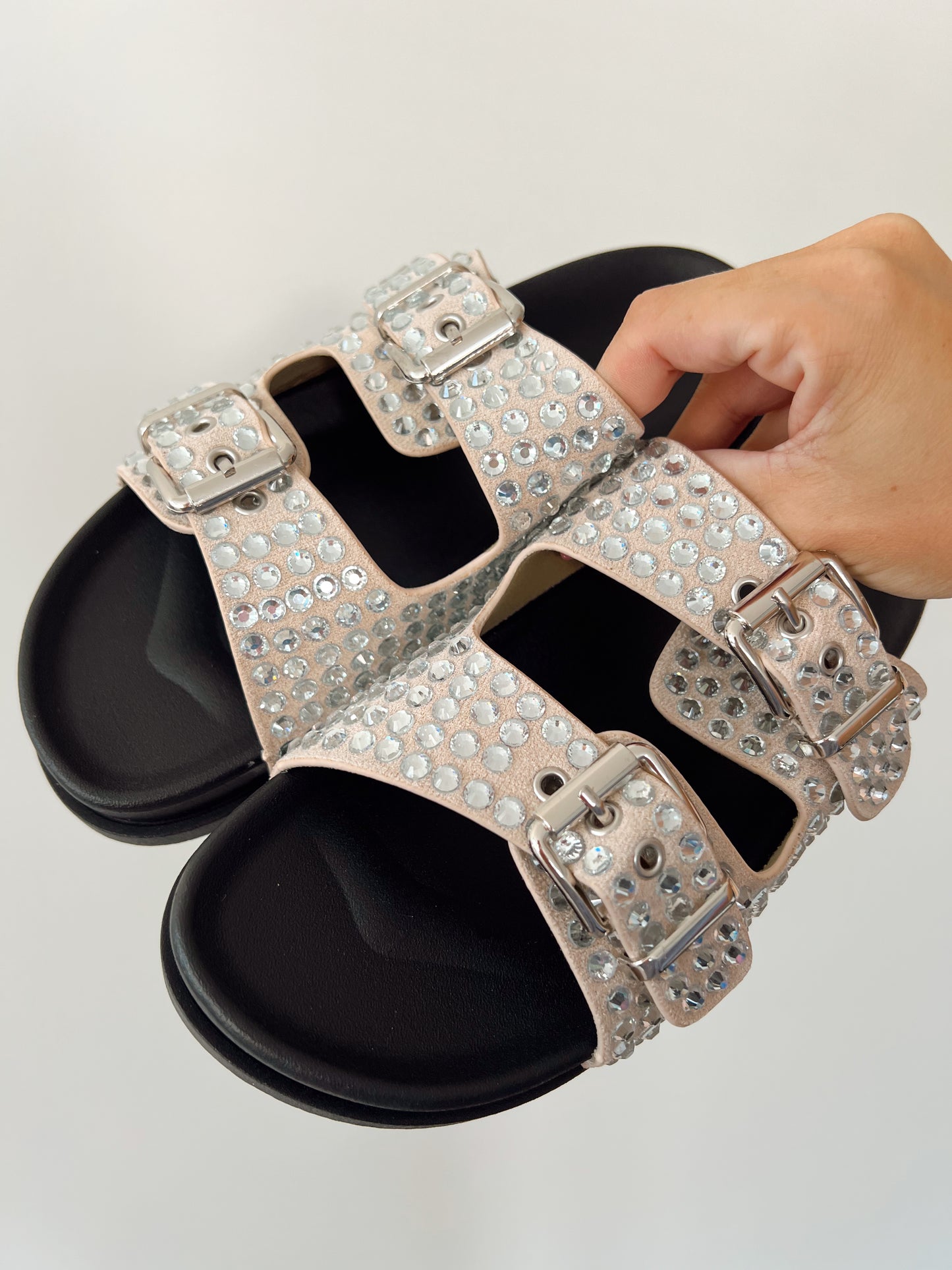 Sandalen Strass Gia Beige