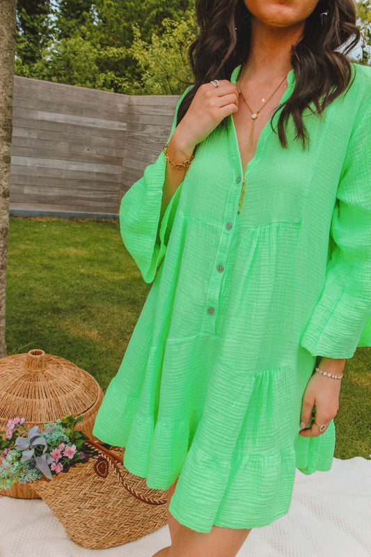 Tetra Jurk Oona Groen