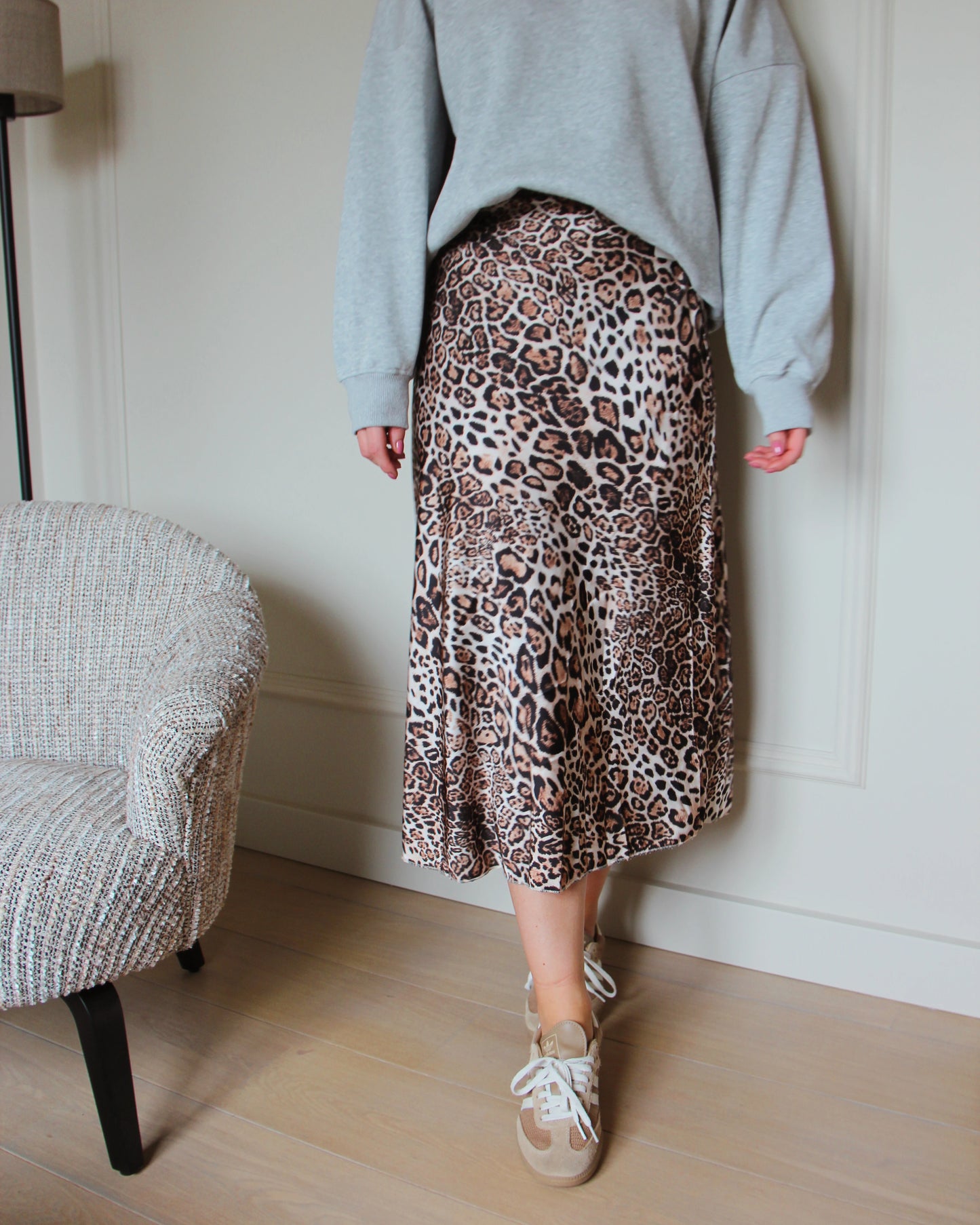 Tess Satijn Leopard Rok (Last one!)